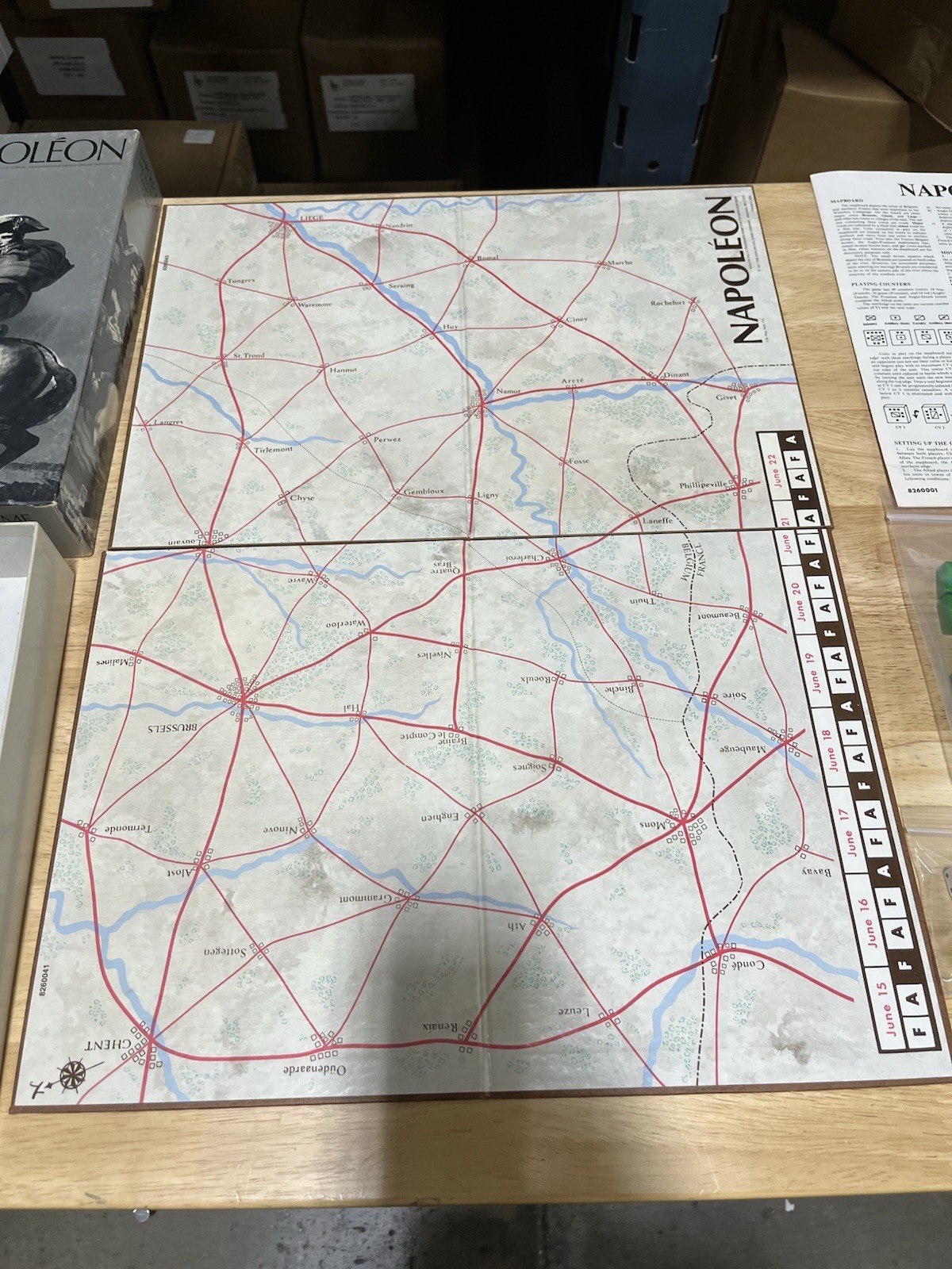 Napoleon: The Waterloo Campaign Game by Avalon Hill 826, 1977. 100% complete.