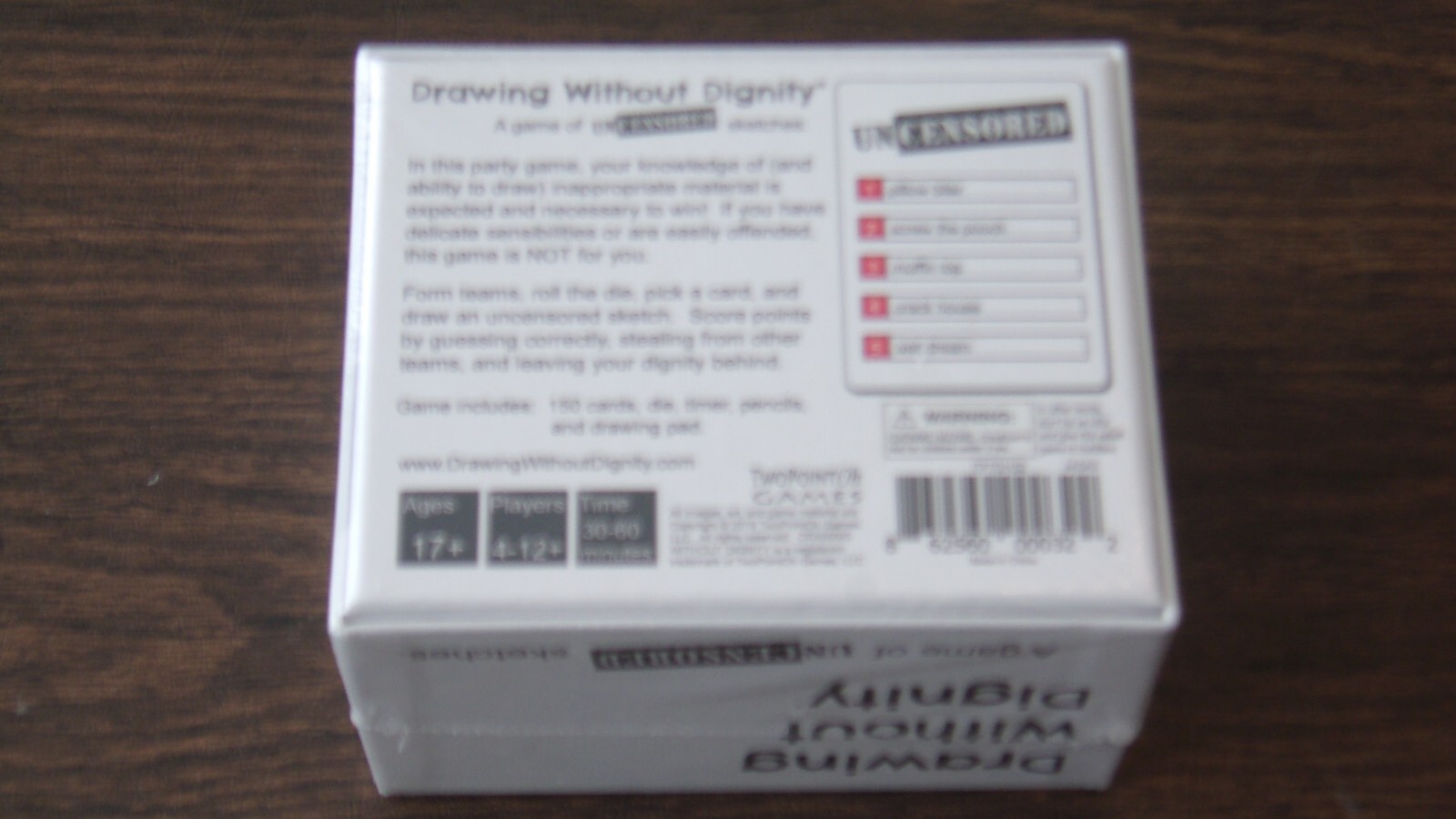 NIB 2018 Drawing Without Dignity A Party Game of Uncensored Sketches Adult 17+