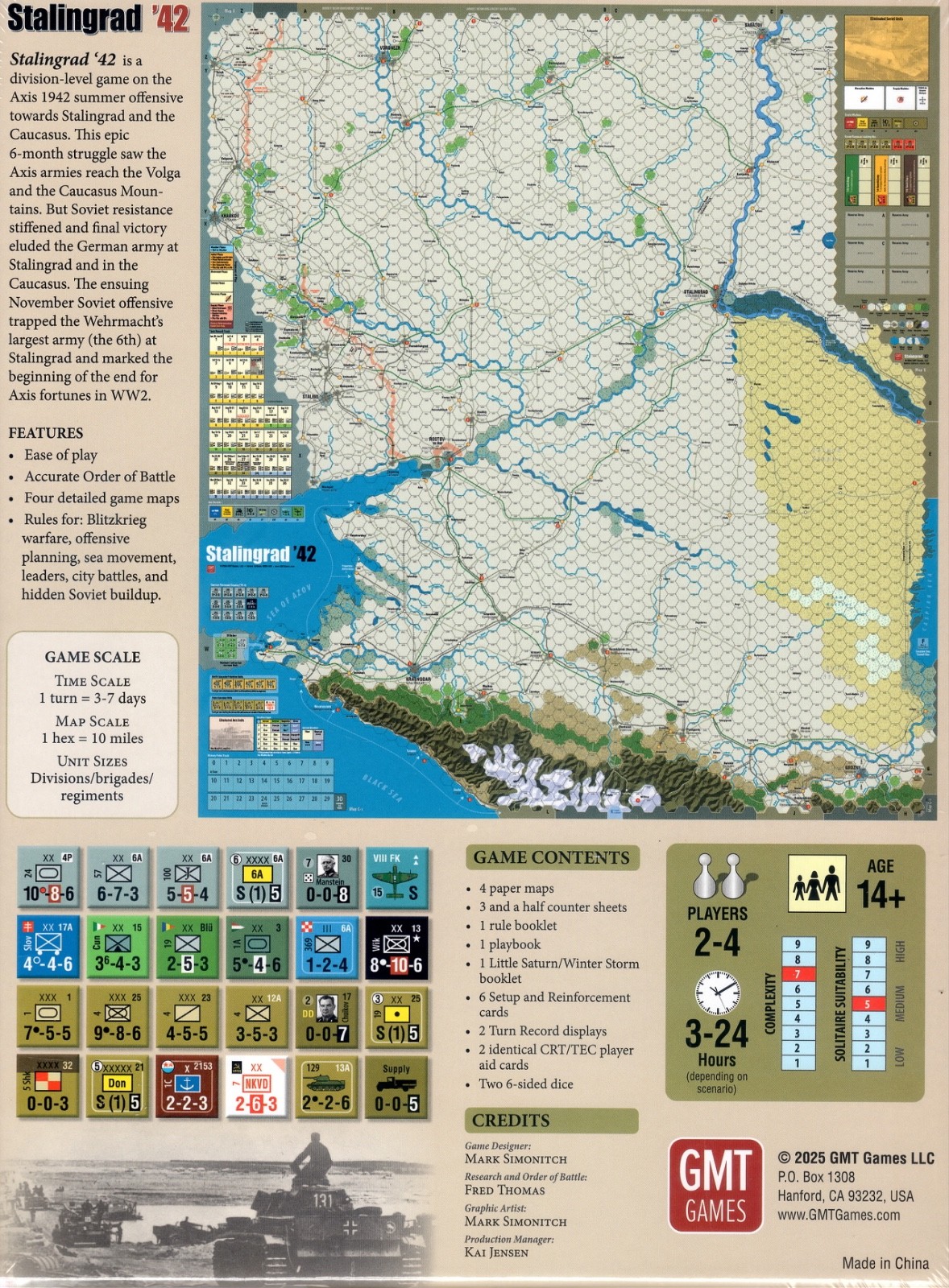 Stalingrad ’42 Southern Russia Second Ed includes Little Saturn & Winter Storm