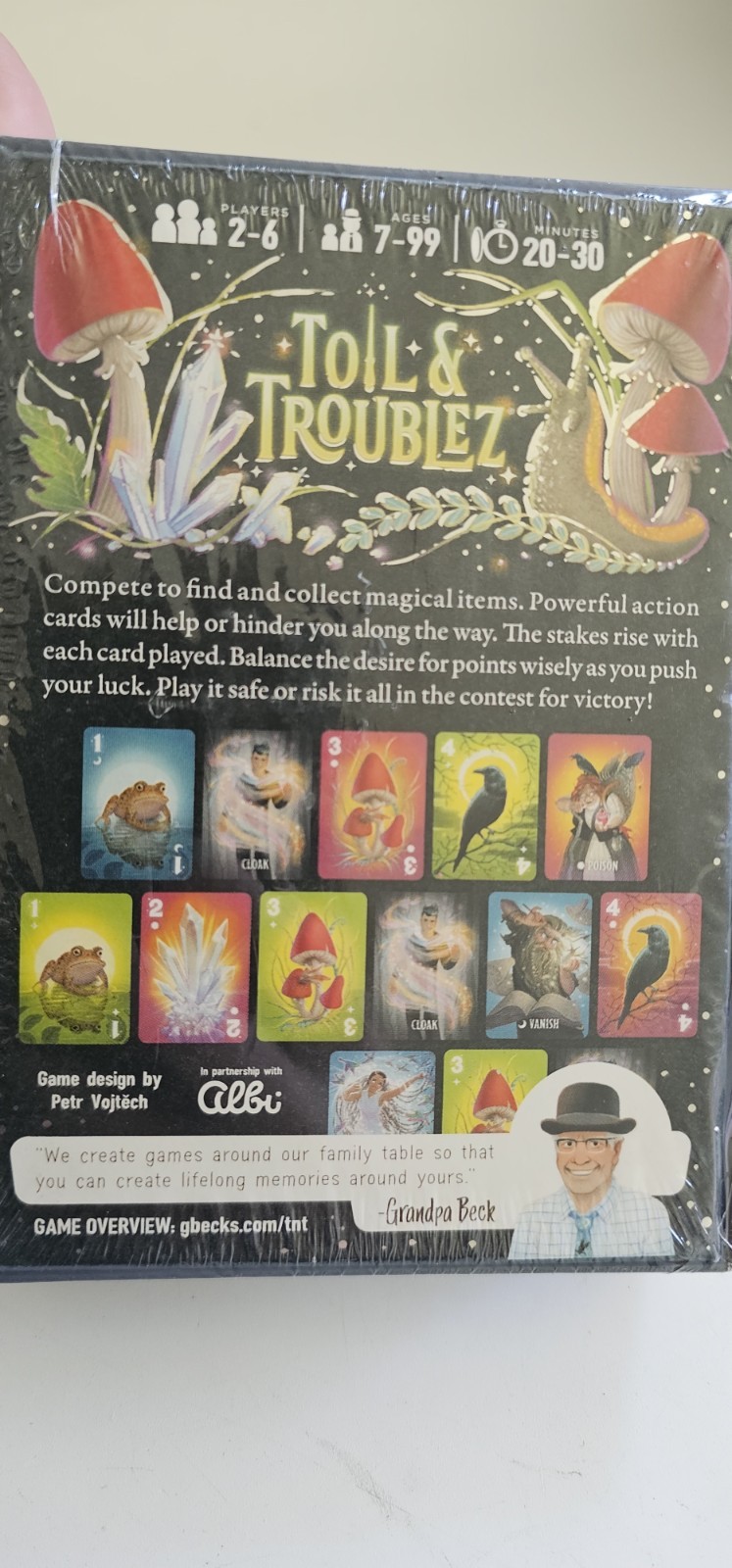 Toil & Troublez Card Game (Brand New, Sealed) Grandpa Beck’s Games