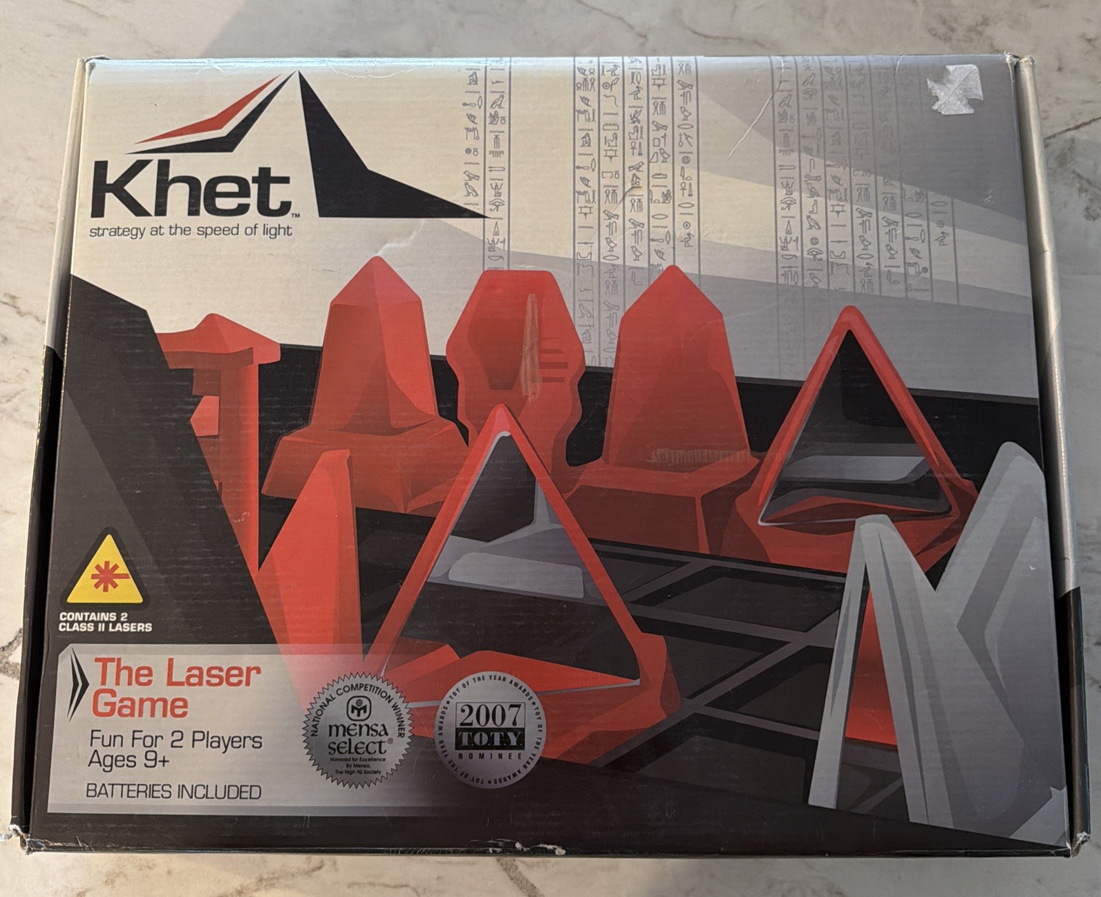 KHET The Laser Game Strategy Board Game Mensa Winner COMPLETE w/ WORKING LASERS