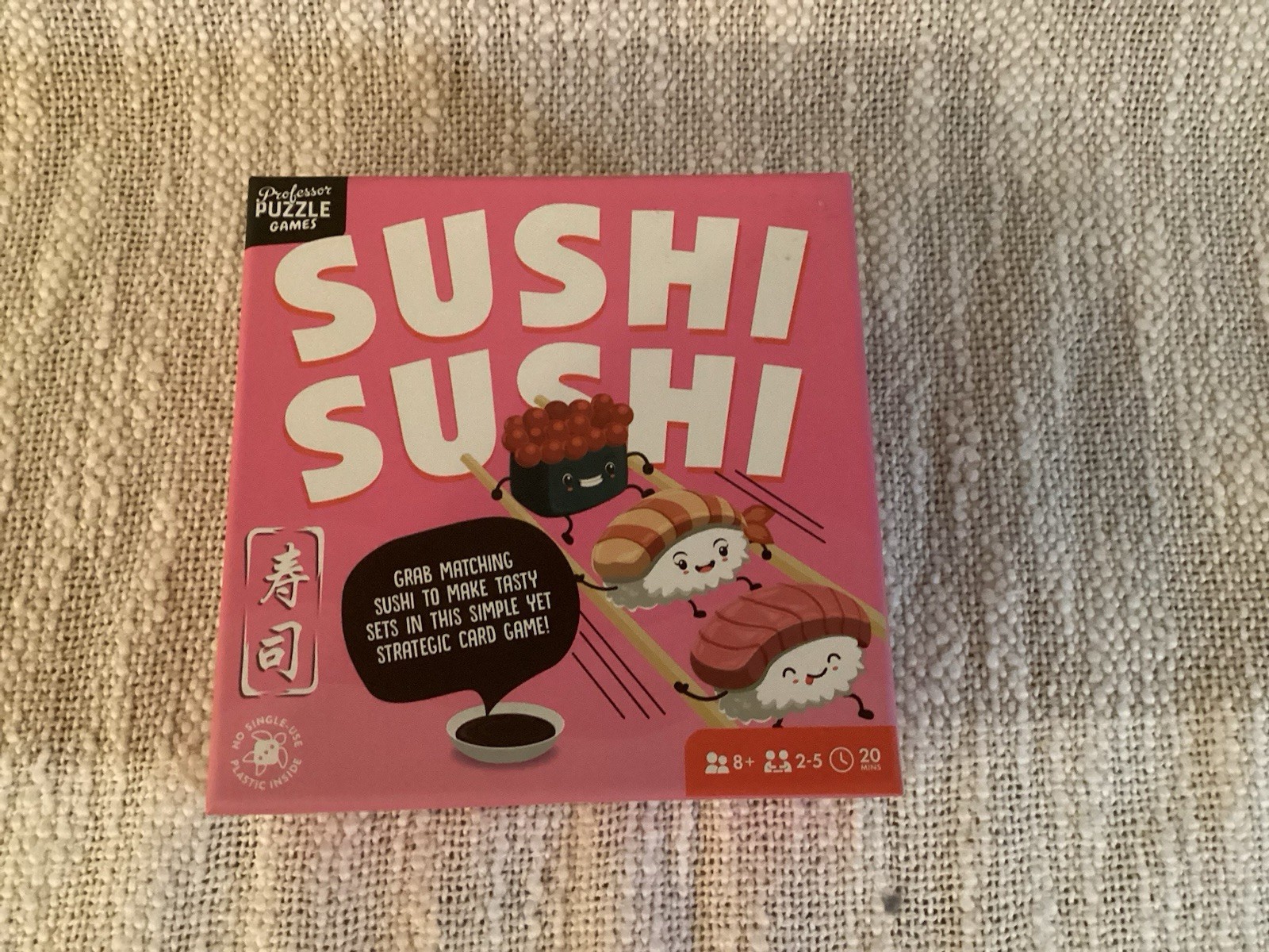 Professor Puzzle Games Sushi Sushi Strategy Card Game 2-5 Players 8+