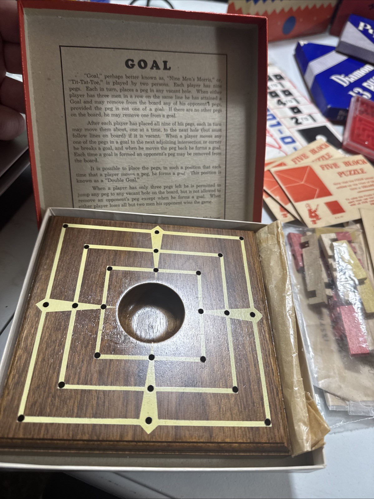 Vintage Pre-1950s Gags Pranks Puzzles Games Lot Of 45 Pieces
