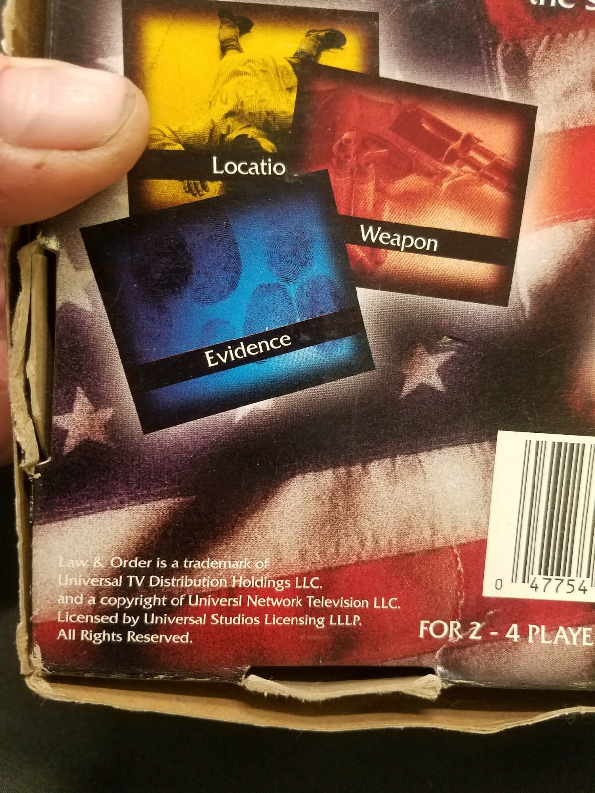 Law and Order Game – Detective Game – Large Box Version Complete