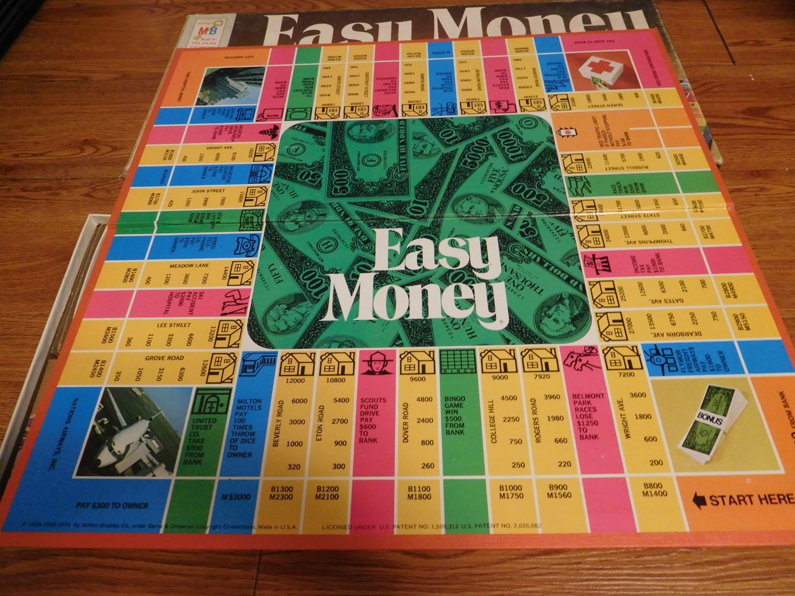 Vintage 1974 Milton Bradley Easy Money Board Game #4620 100% Complete