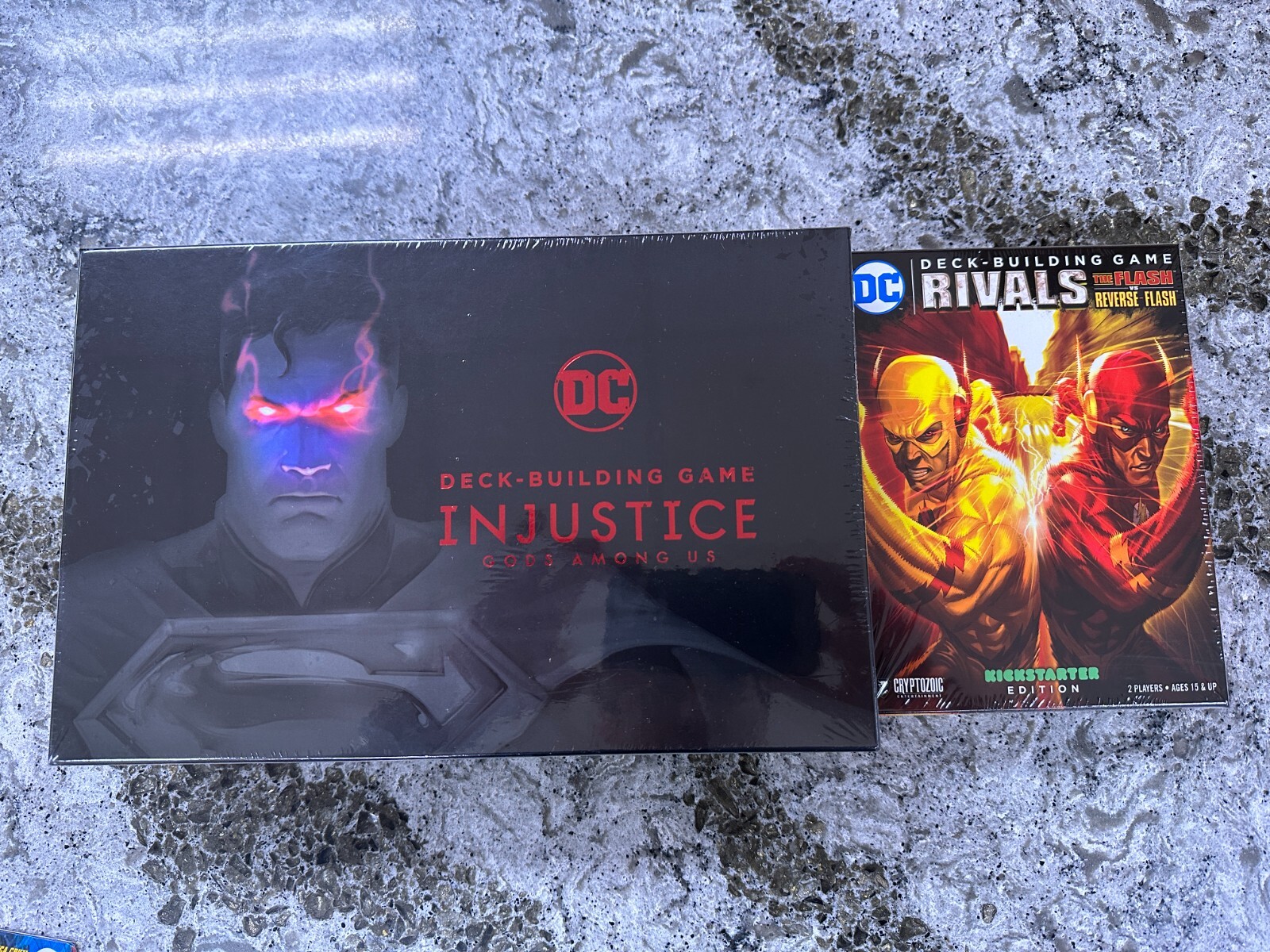 DC Comics Deck Building Game Injustice Rivals Kickstarter Exclusives KS BOARD