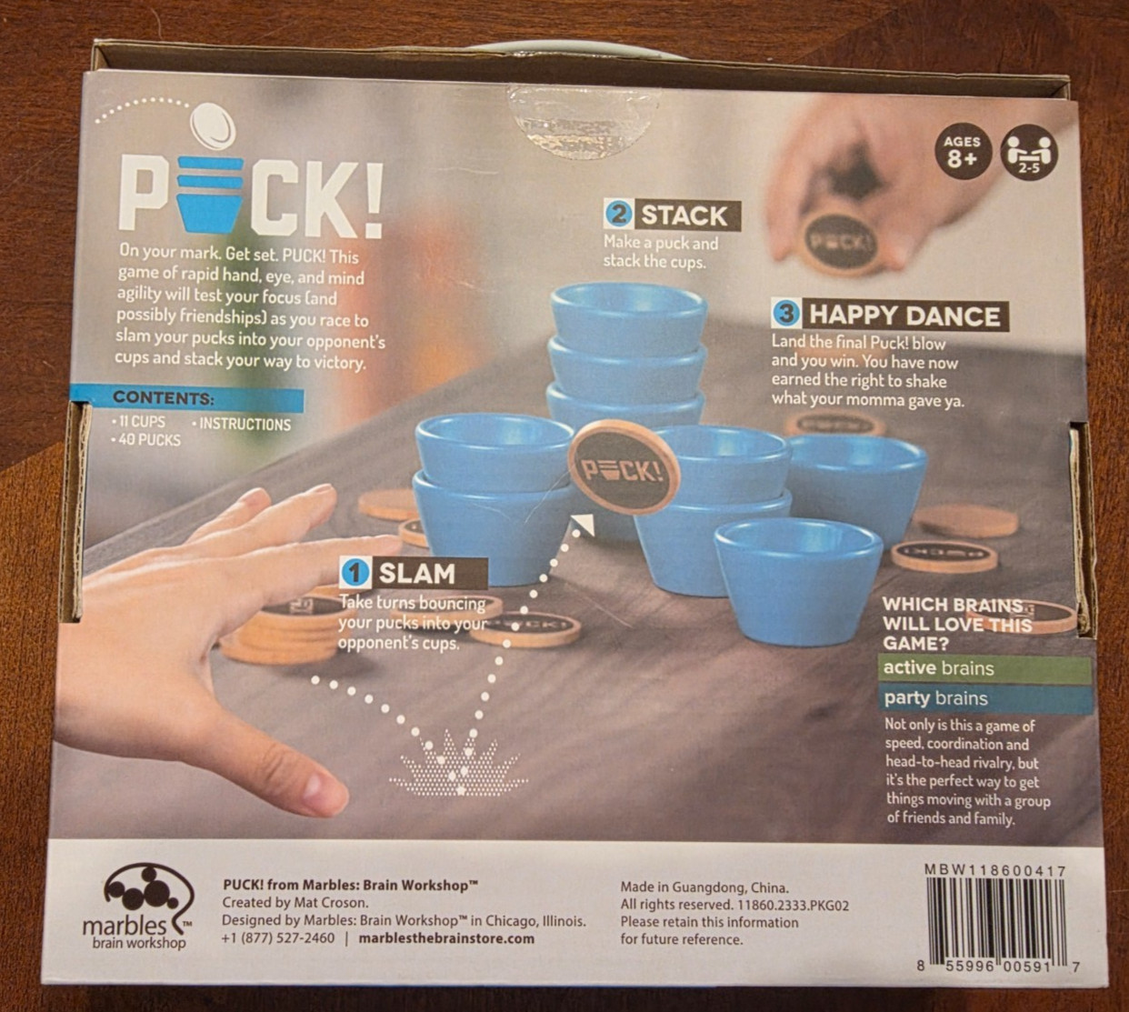 Puck Game by Marbles Brain Workshop – Puck! – Open Box – Never Played
