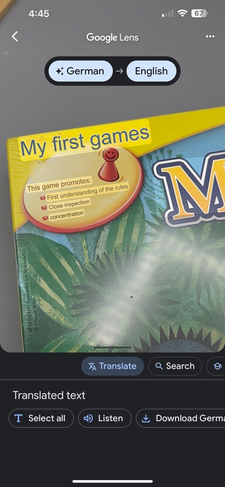 Ravensburger German Game THE MOLE AND HIS FAVORITE GAME Fun Children Board Game