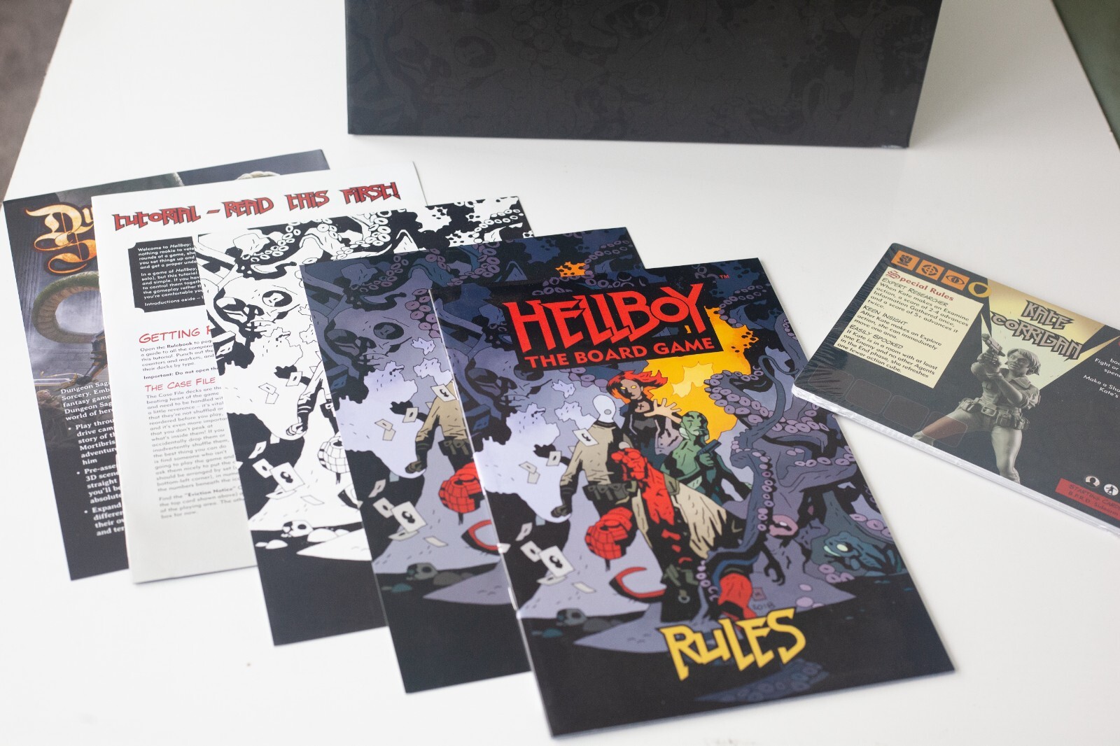 HELLBOY Kickstarter Edition Board Game & Extras: Includes Rare 3D Set Pieces!