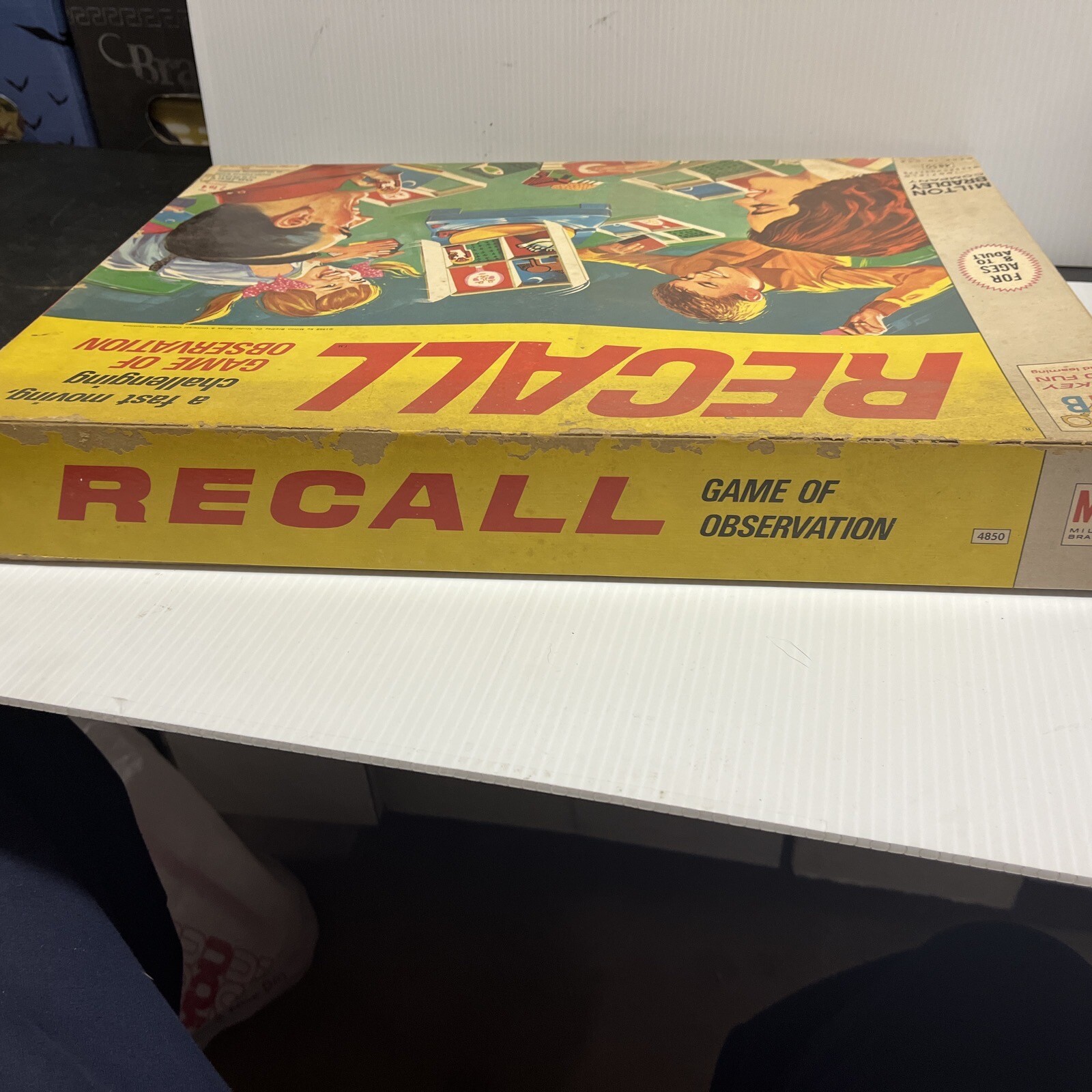 1968 Recall Observation Board Game Vintage Memory Recall Game Turn Table Family