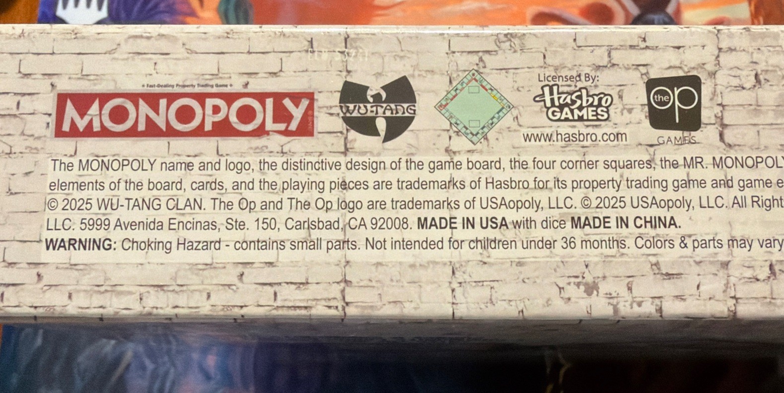 New Sealed Wu Tang Clan Cream (C.R.E.A.M. Edition) Monopoly Board Game x1