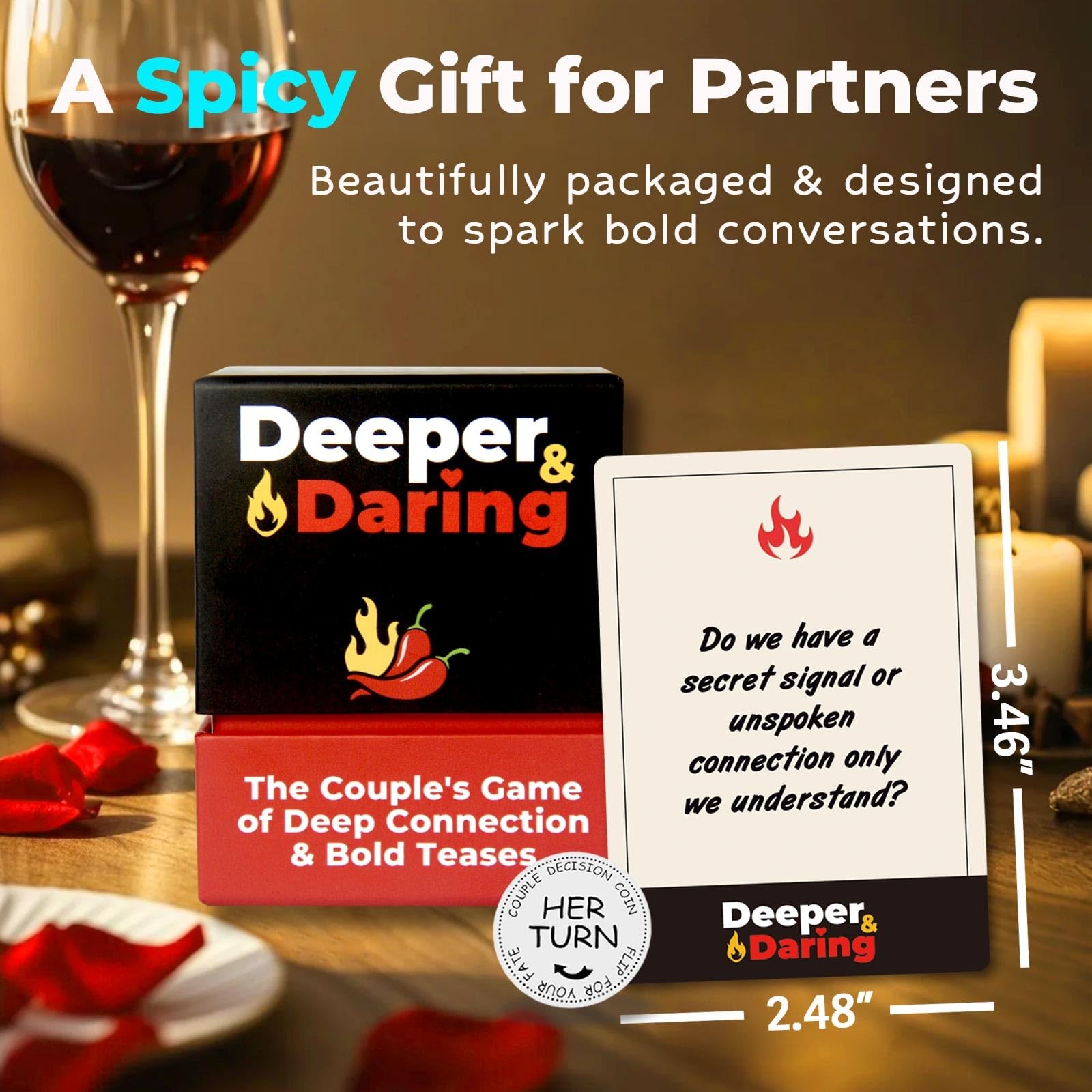 Couples Games – Date Night Card Game with 150 Deep Questions & Dares, Romanti…