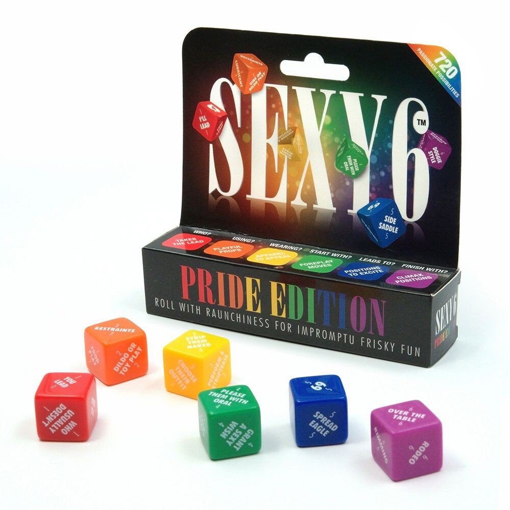 Sexy 6 Dice Game for Couples Pride Edition