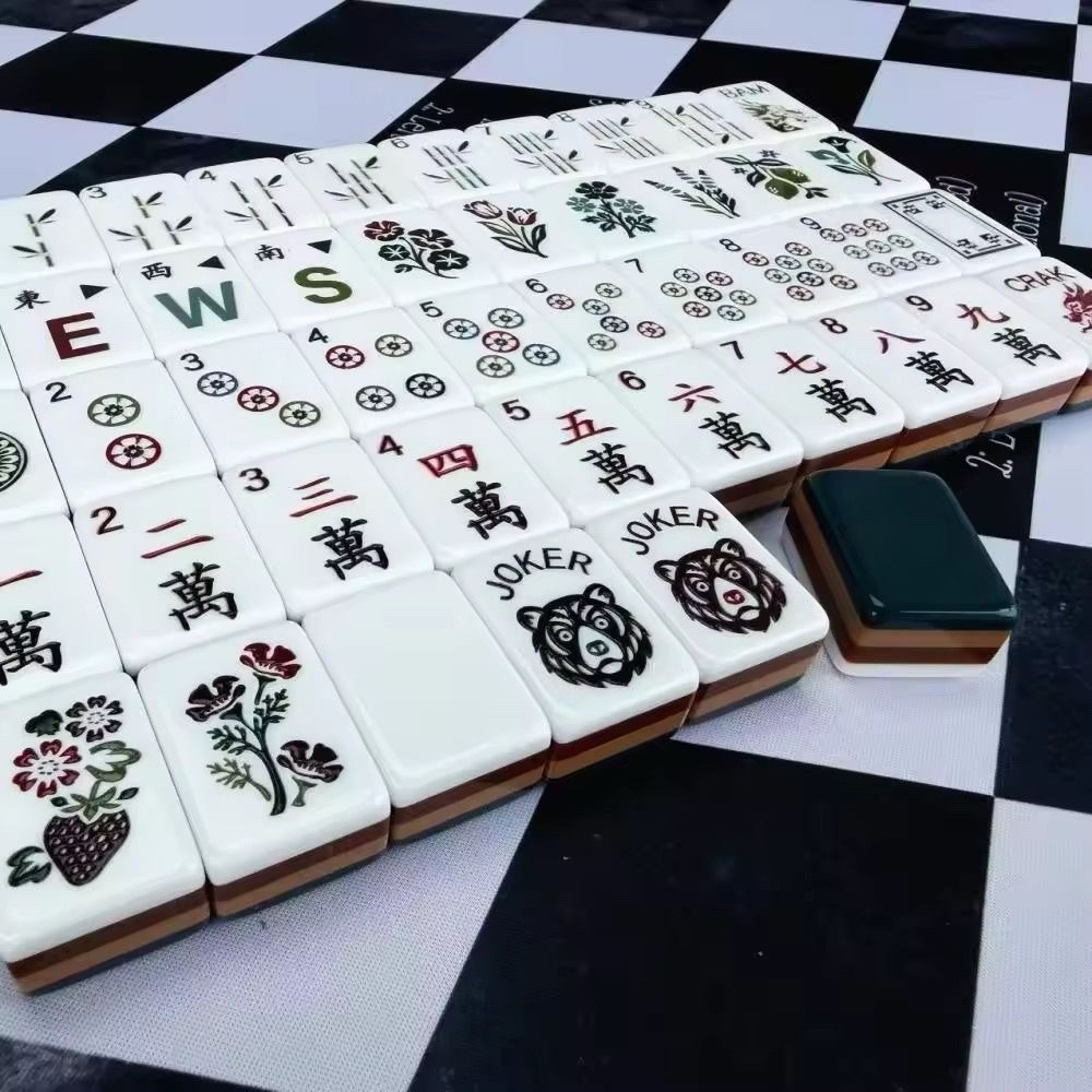 Lyla Inspired 4-Layer Teal Back American Mahjong Tiles