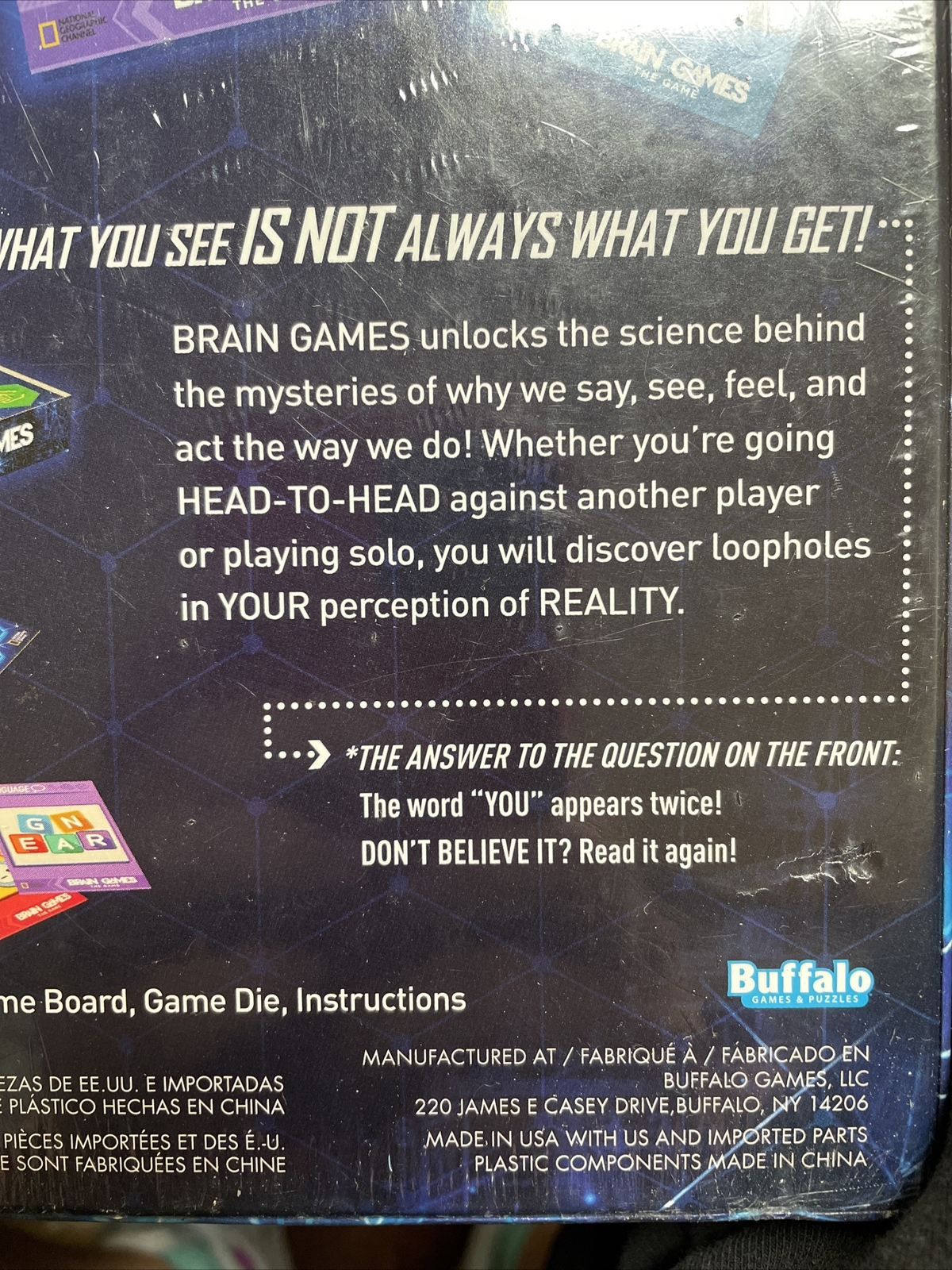 NEW Brain Games The Game – Emmy Nominated National Geographic Channel SEALED