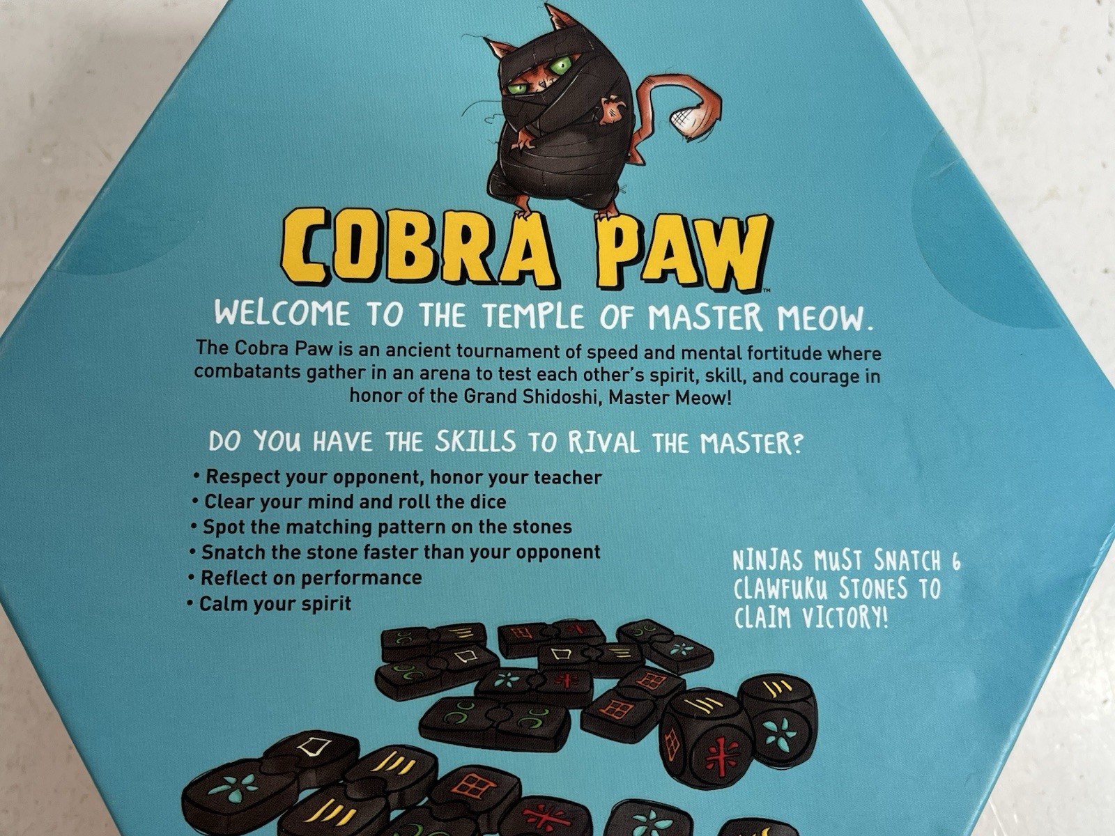 COMPLETE Cobra Paw Ninja Tile Game Bananagrams Master Meow Clawfuku Cat Ninja