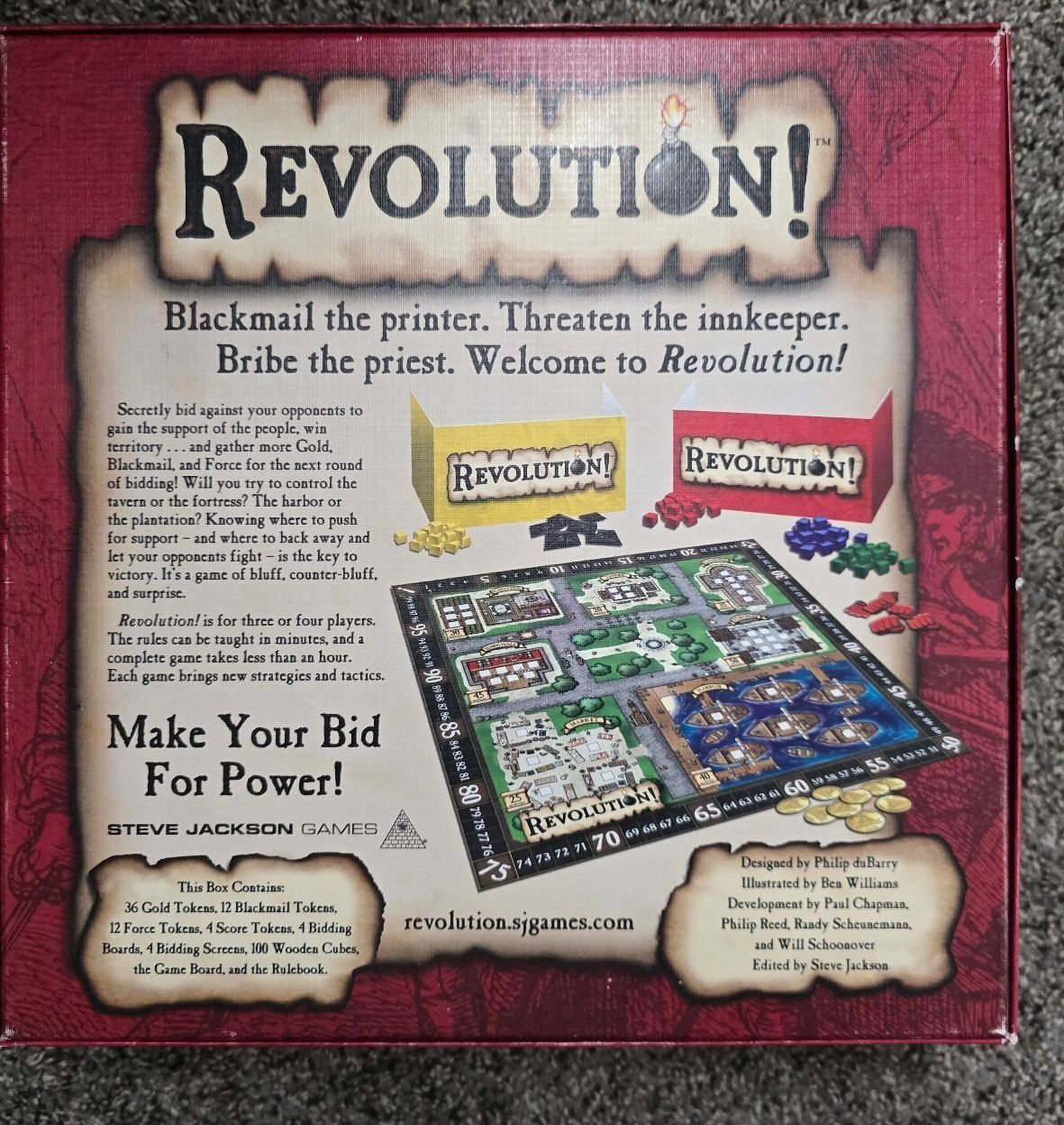 Revolution! Board Game by Steve Jackson Games