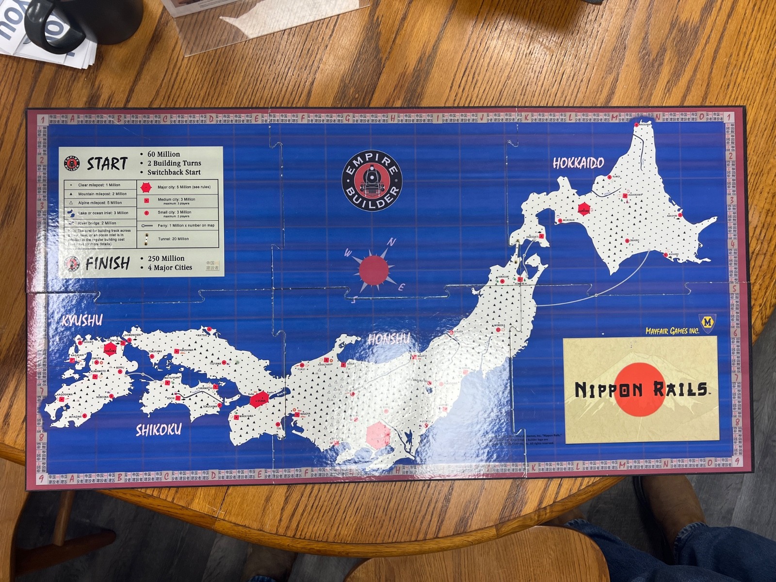 Nippon Rails board game -epic railroading in Japan