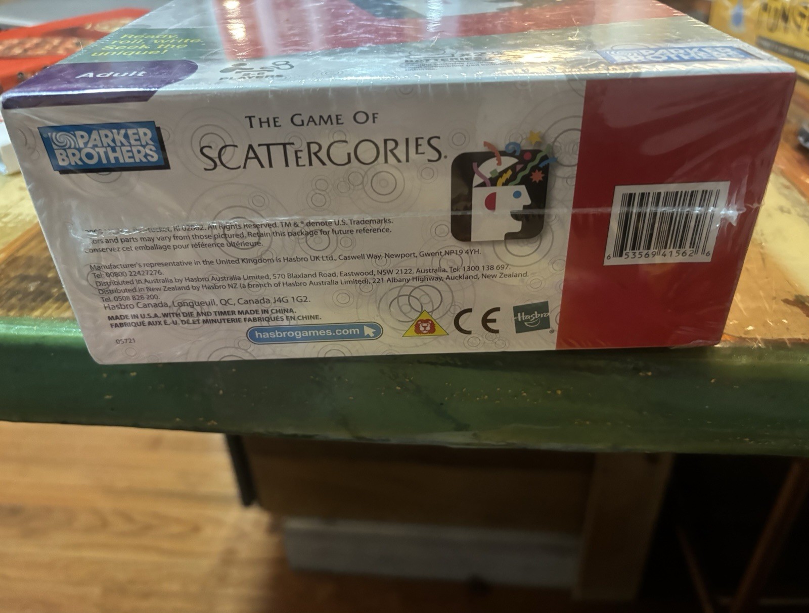 Parker Brothers Scattergories Party Game Strategy Theme 20-Sided Die Adult