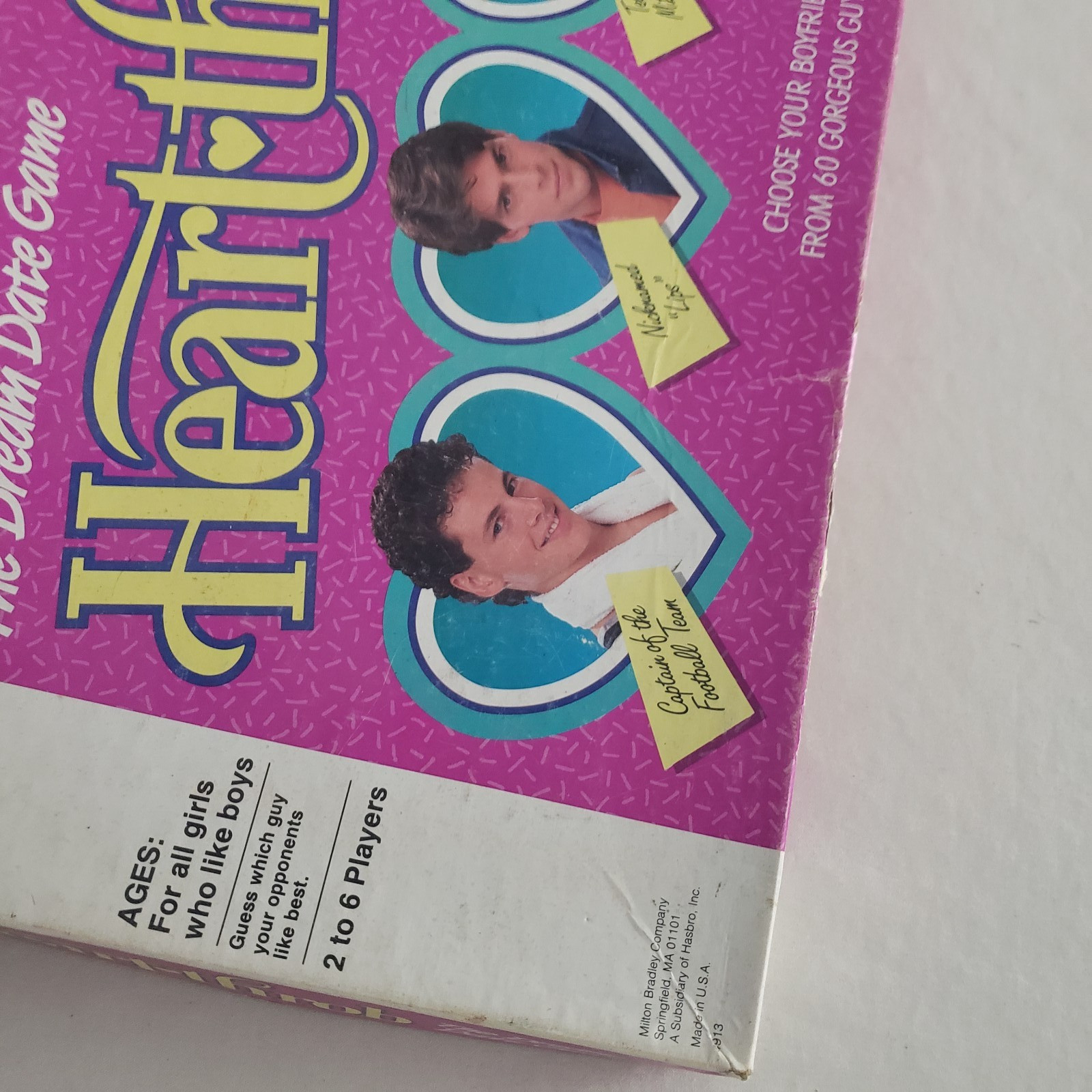 1988 Heart Throb Game Milton Bradley Bachelorette Party Fun VTG