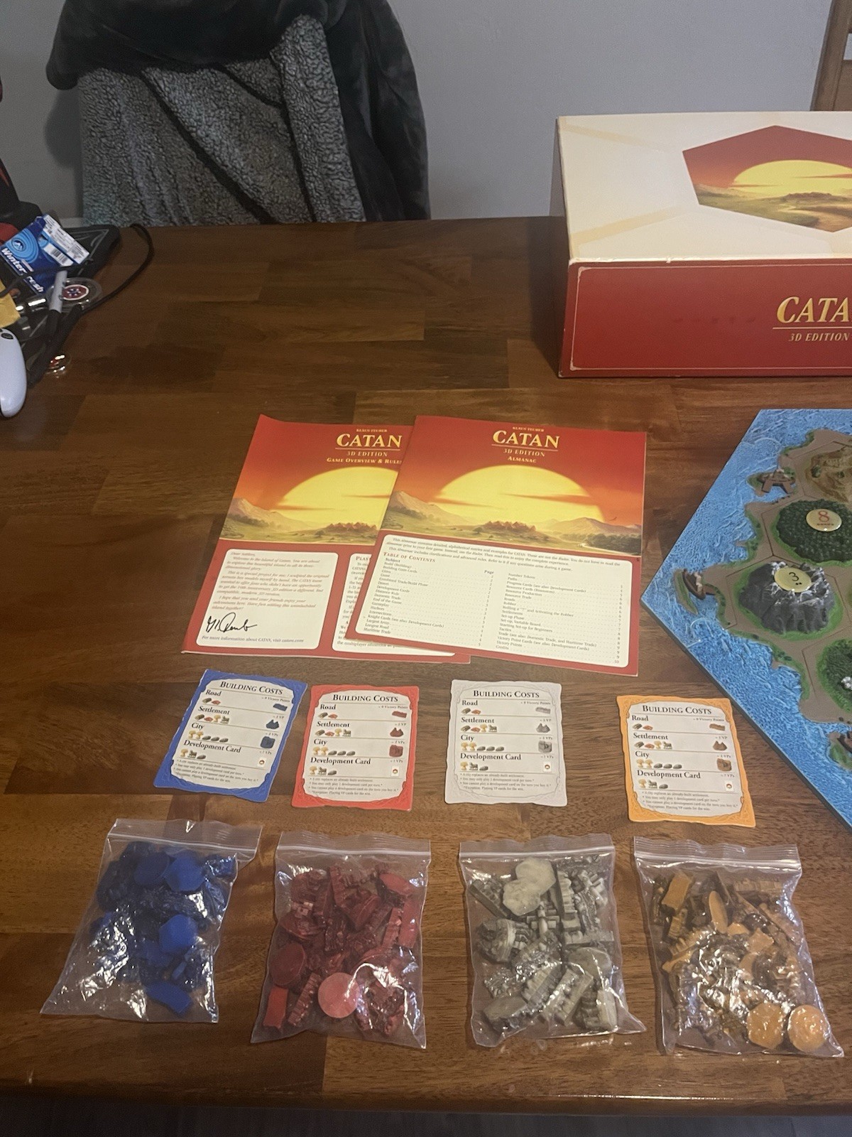 Klaus Teuber Settlers of Catan 3D Edition *COMPLETE*