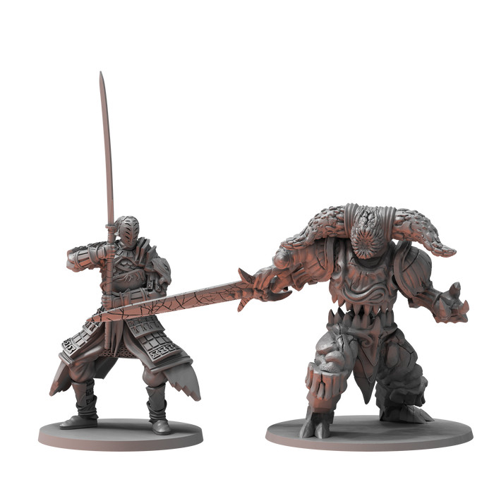 Dark Souls RPG Minis Wave 3 SKU 2 – Sir Alonne & Smelter Demon Steamforged