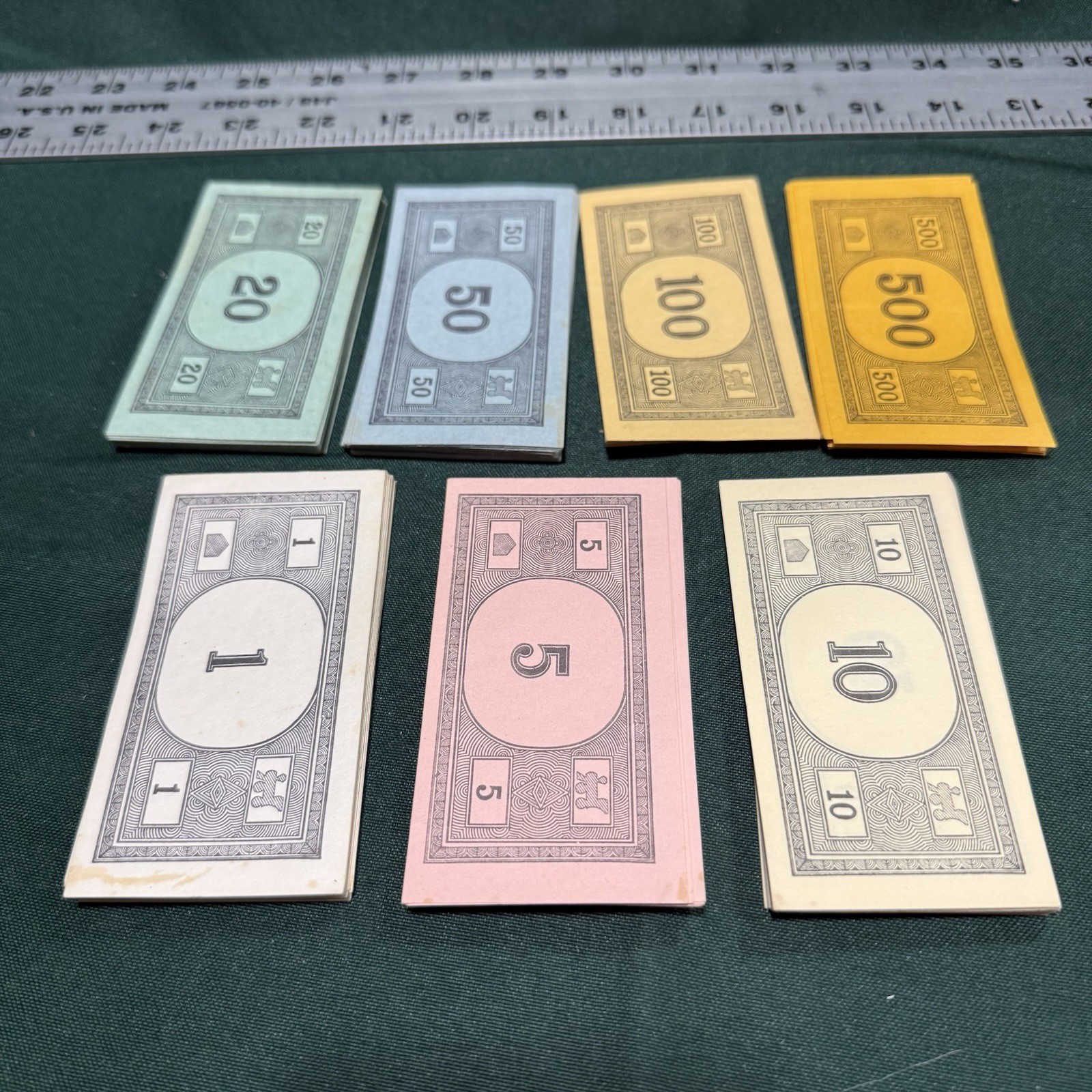 Parker Brothers Monopoly 1951 Board Game Complete with Box Money Cards-NO BOARD