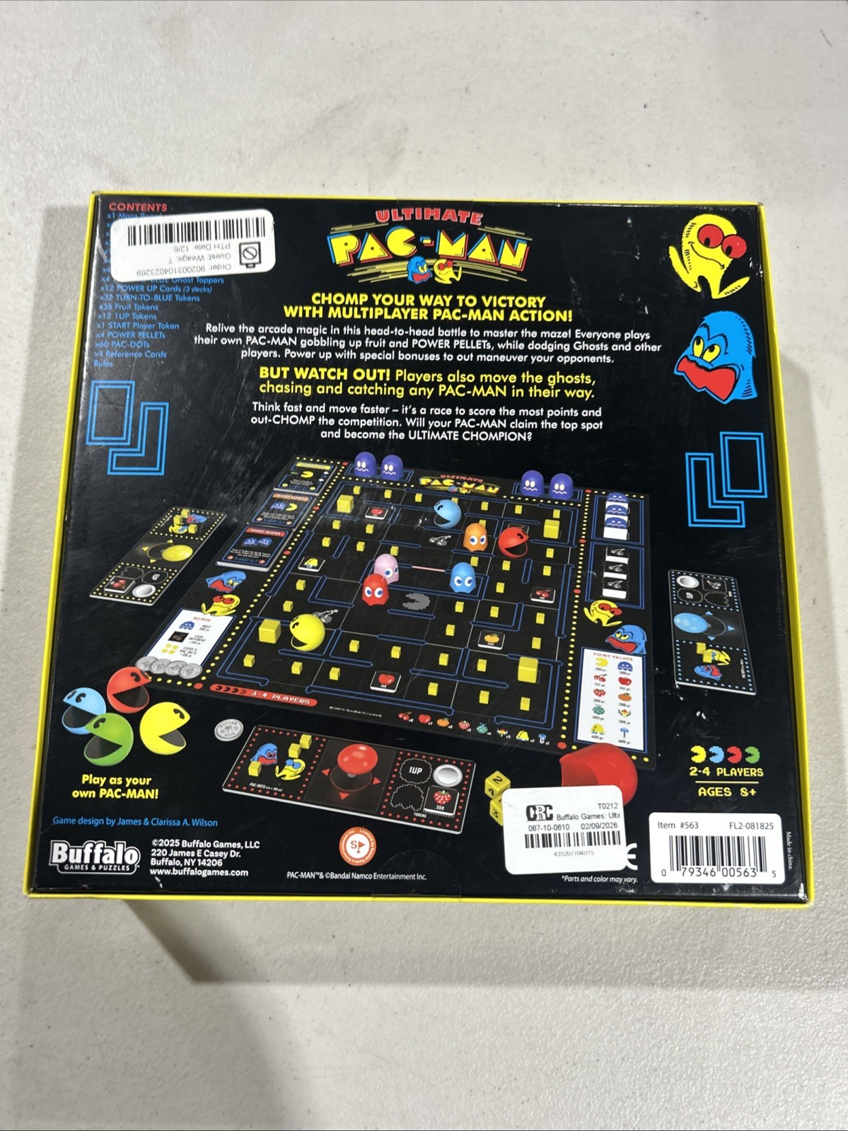 Buffalo Games: Ultimate PAC-MAN Board Game – Retro Arcade Classic – New