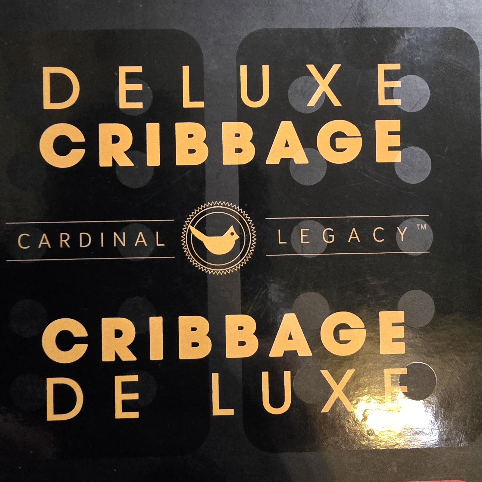 New Sealed Deluxe Cribbage Family Board Game Cardinal Legacy Wooden Case