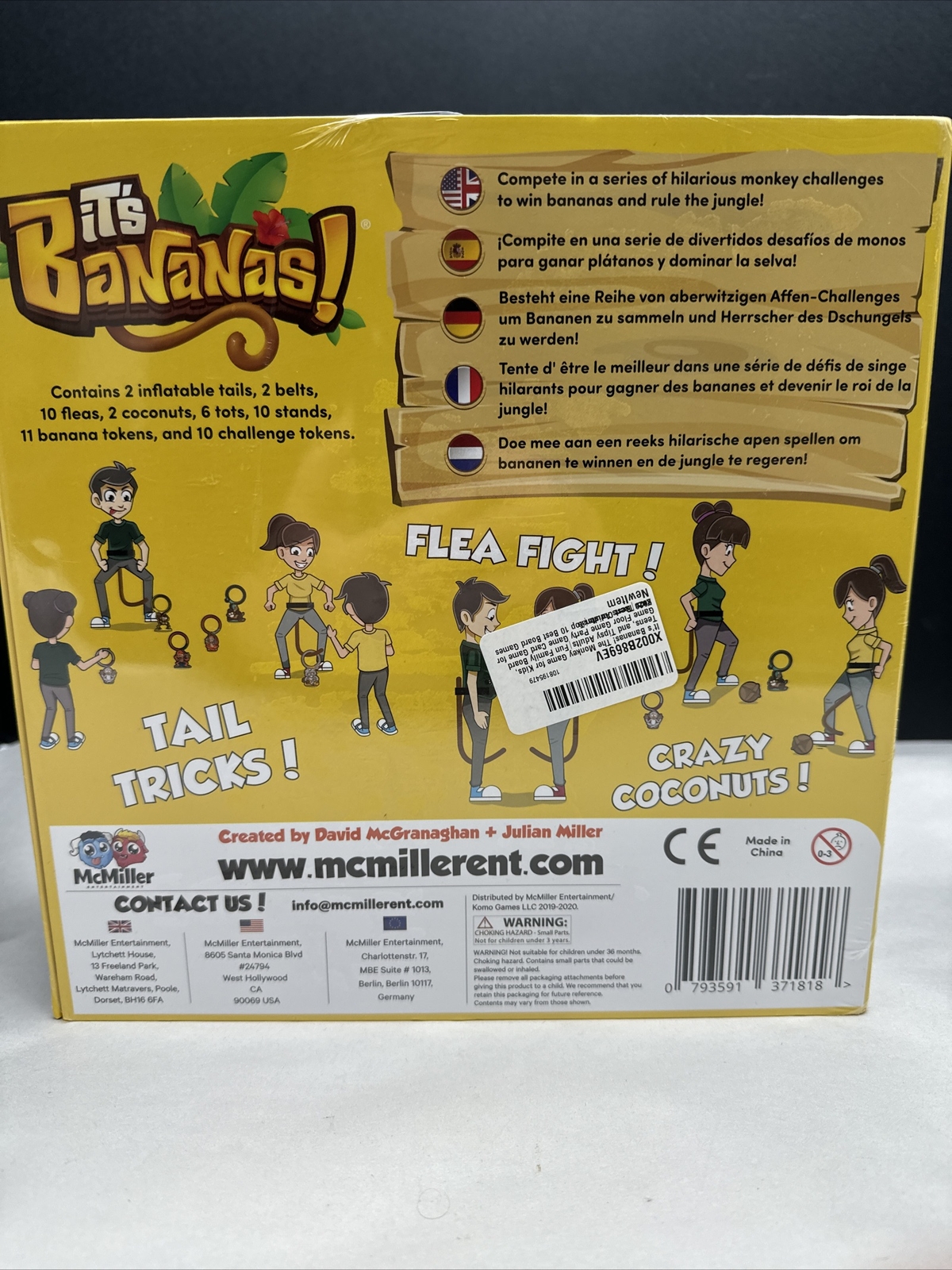 McMiller Entertainment It’s Bananas! The Monkey Game