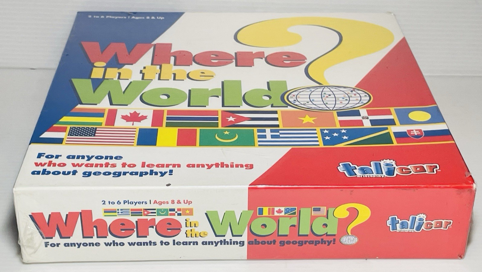 Where in the World Geography Board Game Talicar Aristoplay 2012 New & Sealed.