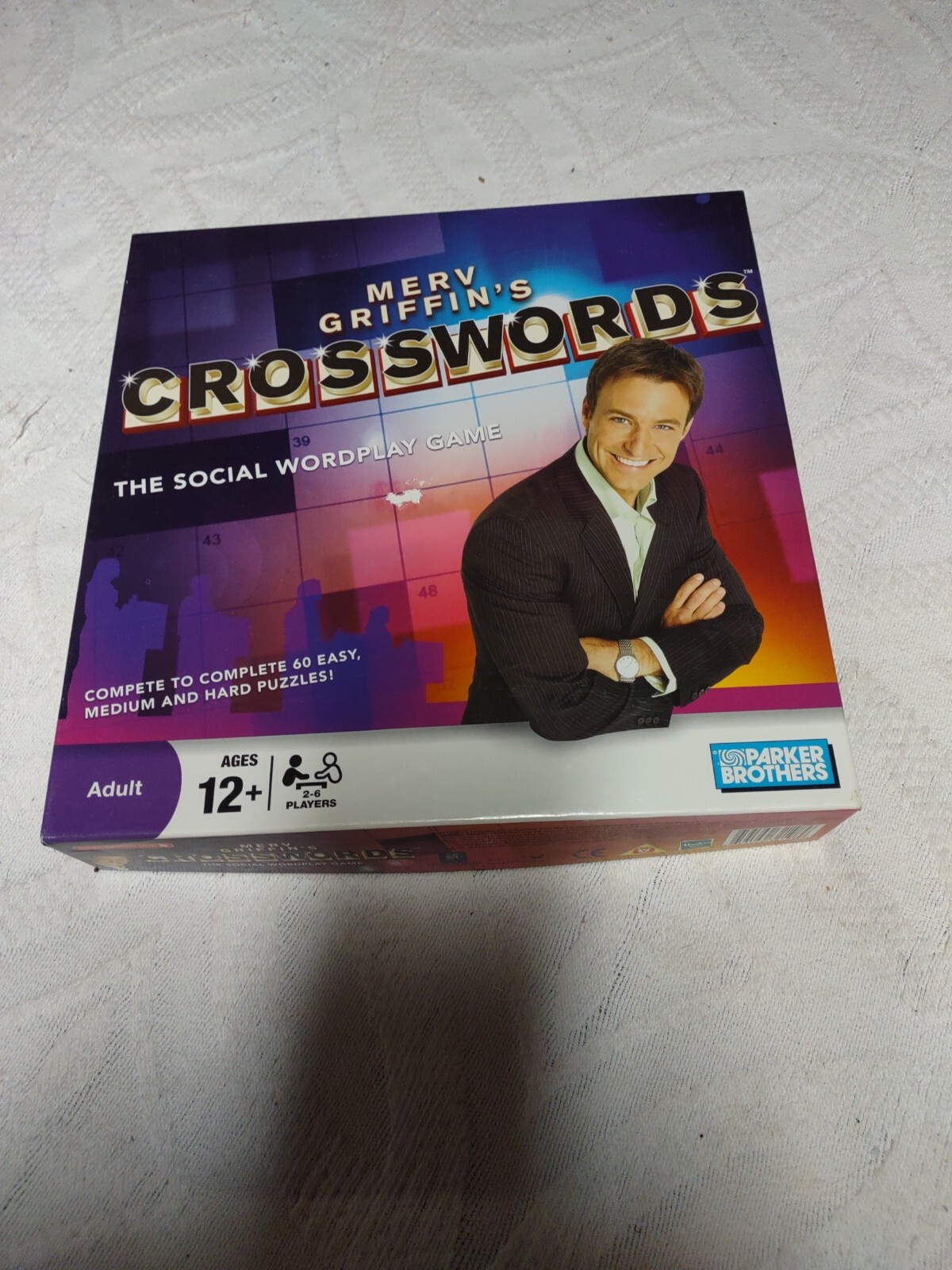 Merv Griffin’s Crosswords Social Wordplay Board Game 2008 Parker Brothers