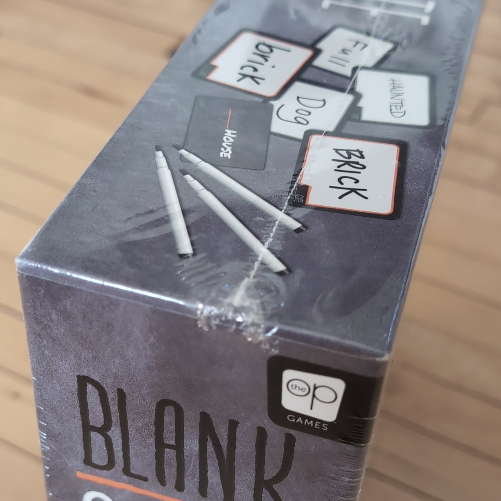 The OP Games Blank Slate Word Board Game Brand New