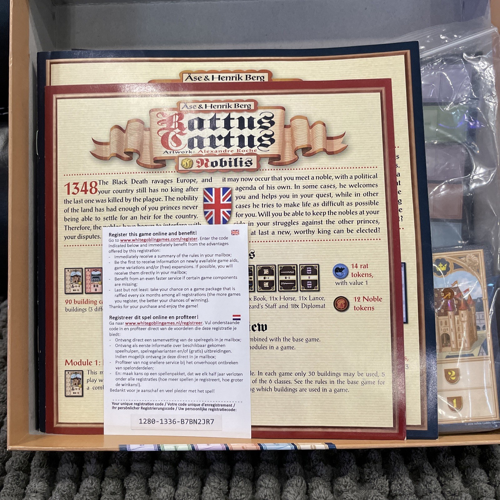 Rattus Card Game White Goblin Games 2012 MINT