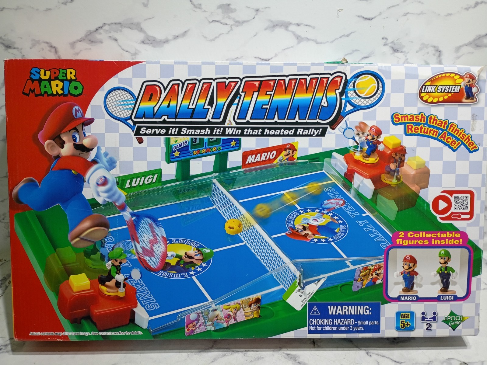 EPOCH Super Mario Rally Tennis board game NEW