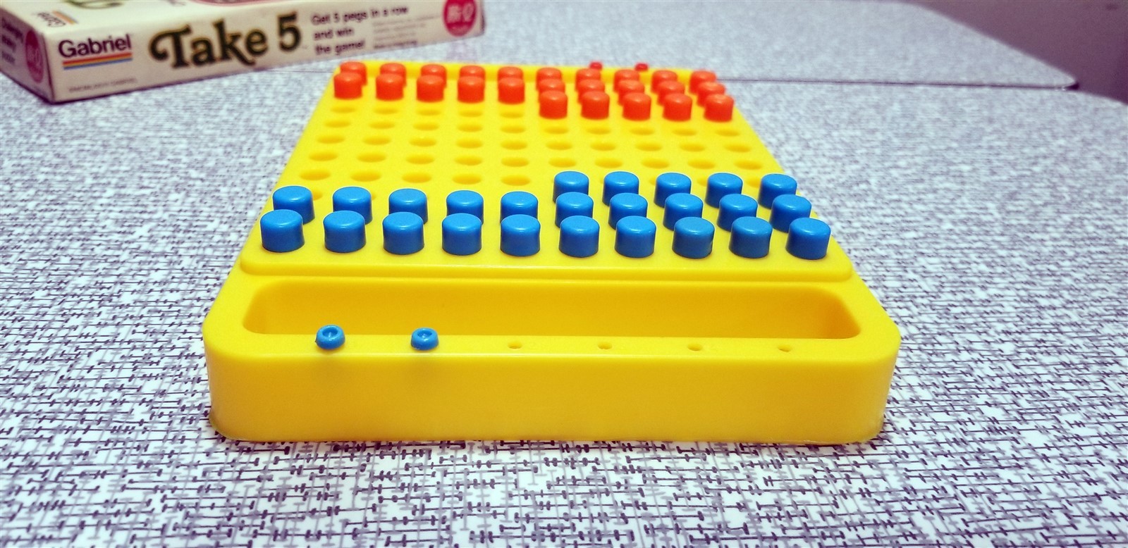 Vintage 1977 TAKE 5 Strategy Puzzler Hi-Q Game Gabriel 77452 COMPLETE