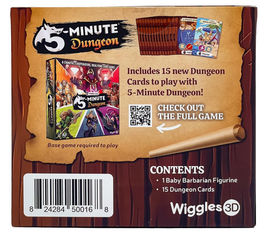 5-Minute Dungeon: Baby Barbarian Figurine and New Content Card Pack