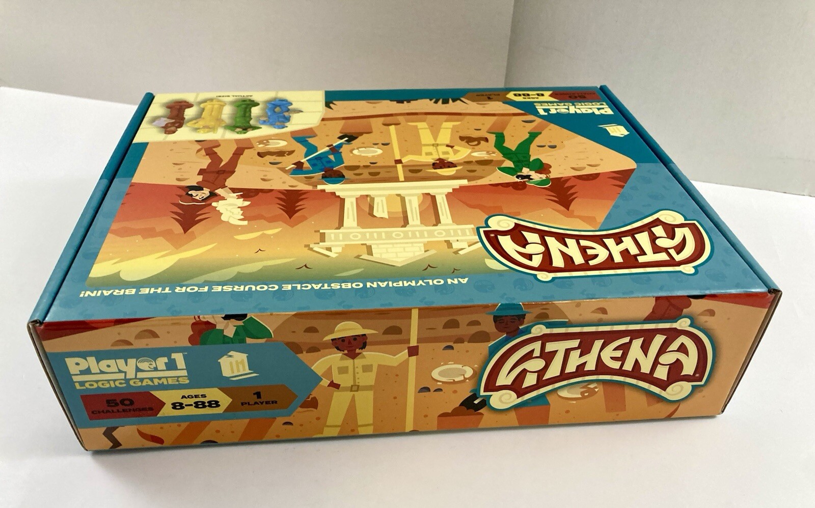 ATHENA Single Player Logic Game, 50 Challenges & Puzzle Player 1 Logic Games