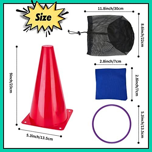 53PCS Outdoor Carnival Games Set – Bean Bags, Ring Toss, Potato Sack Race & Egg