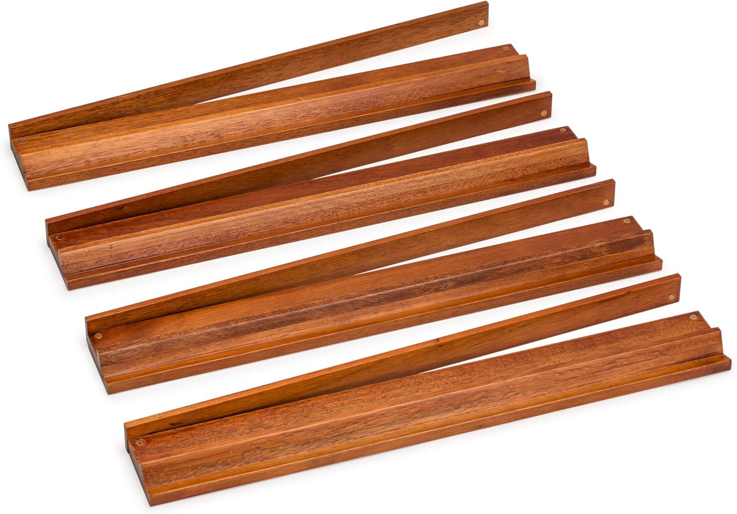 Classic Chestnut Color Wooden Mahjong Game Racks