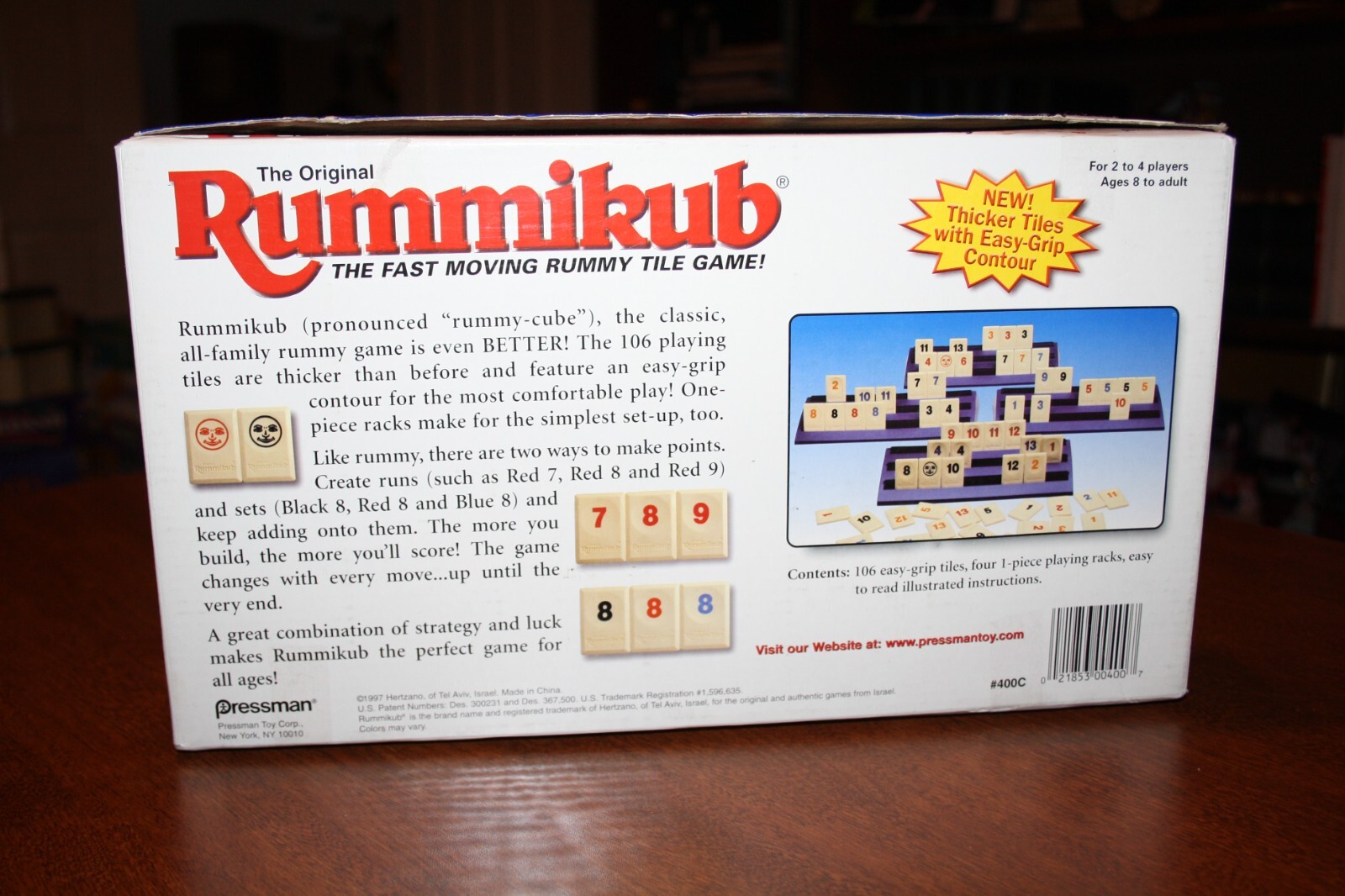 The Original Rummikub – The Fast Moving Rummy Tile Game – Pressman 1997
