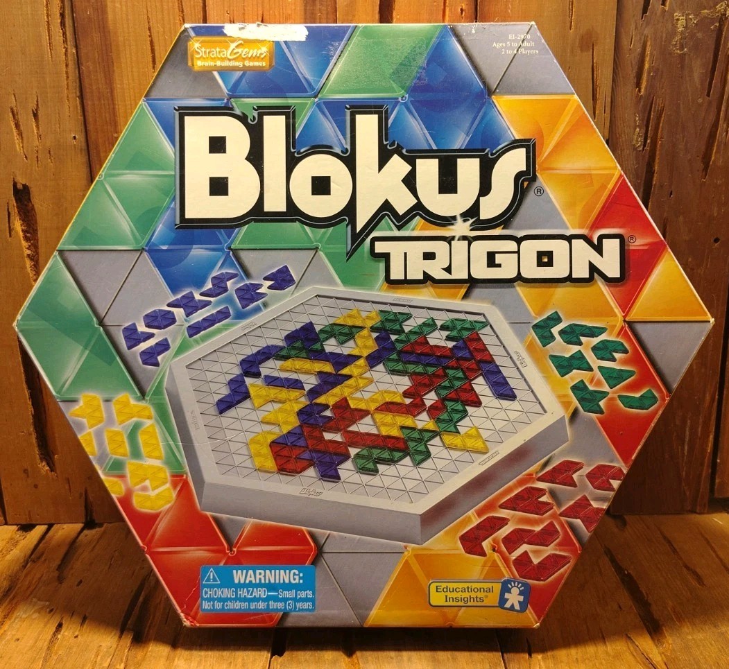 Blokus Trigon Board Game 2006 Educational Insights Brain Building Game