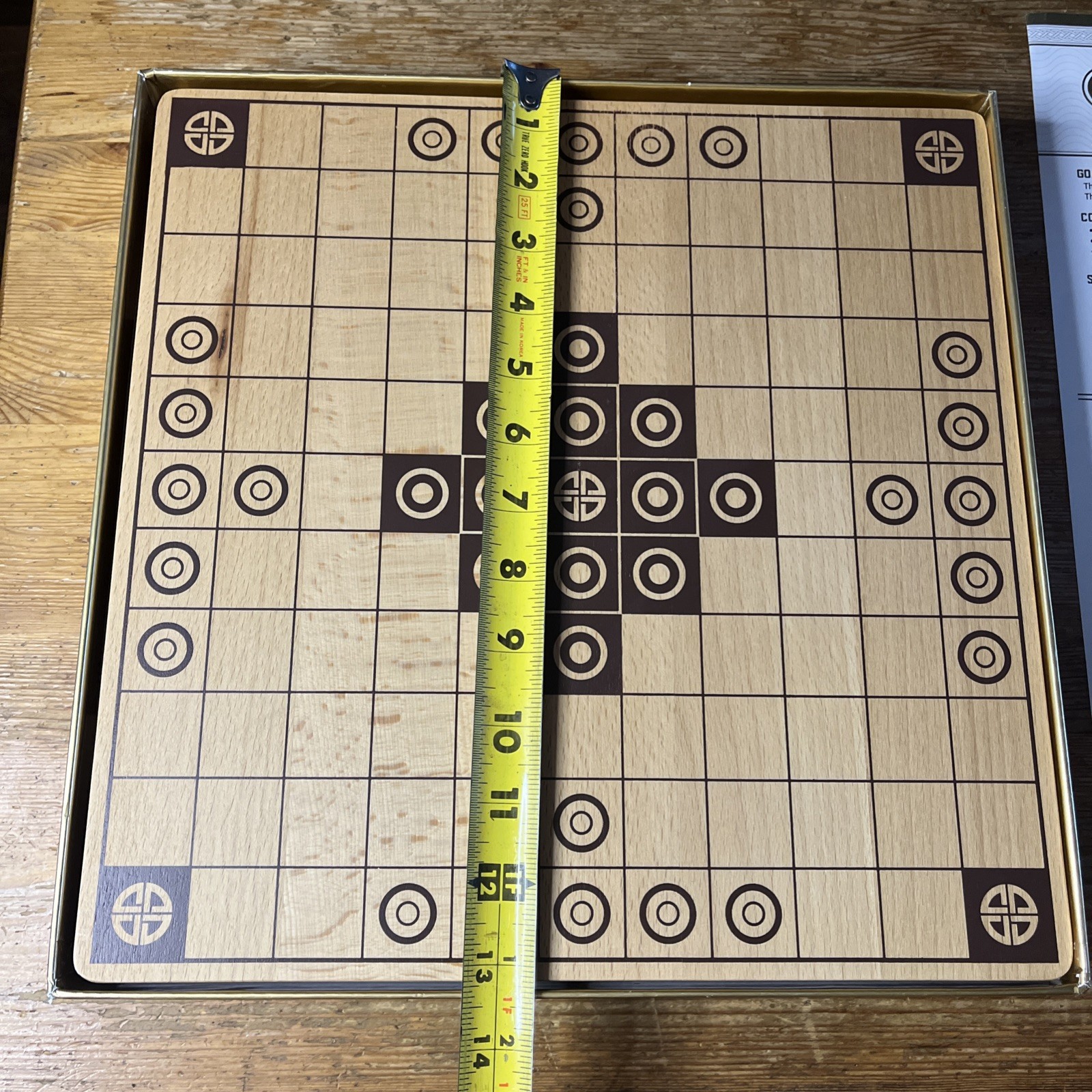 HNEFATAFL Viking Chess Game Wooden Board Marbles Brain Workshop