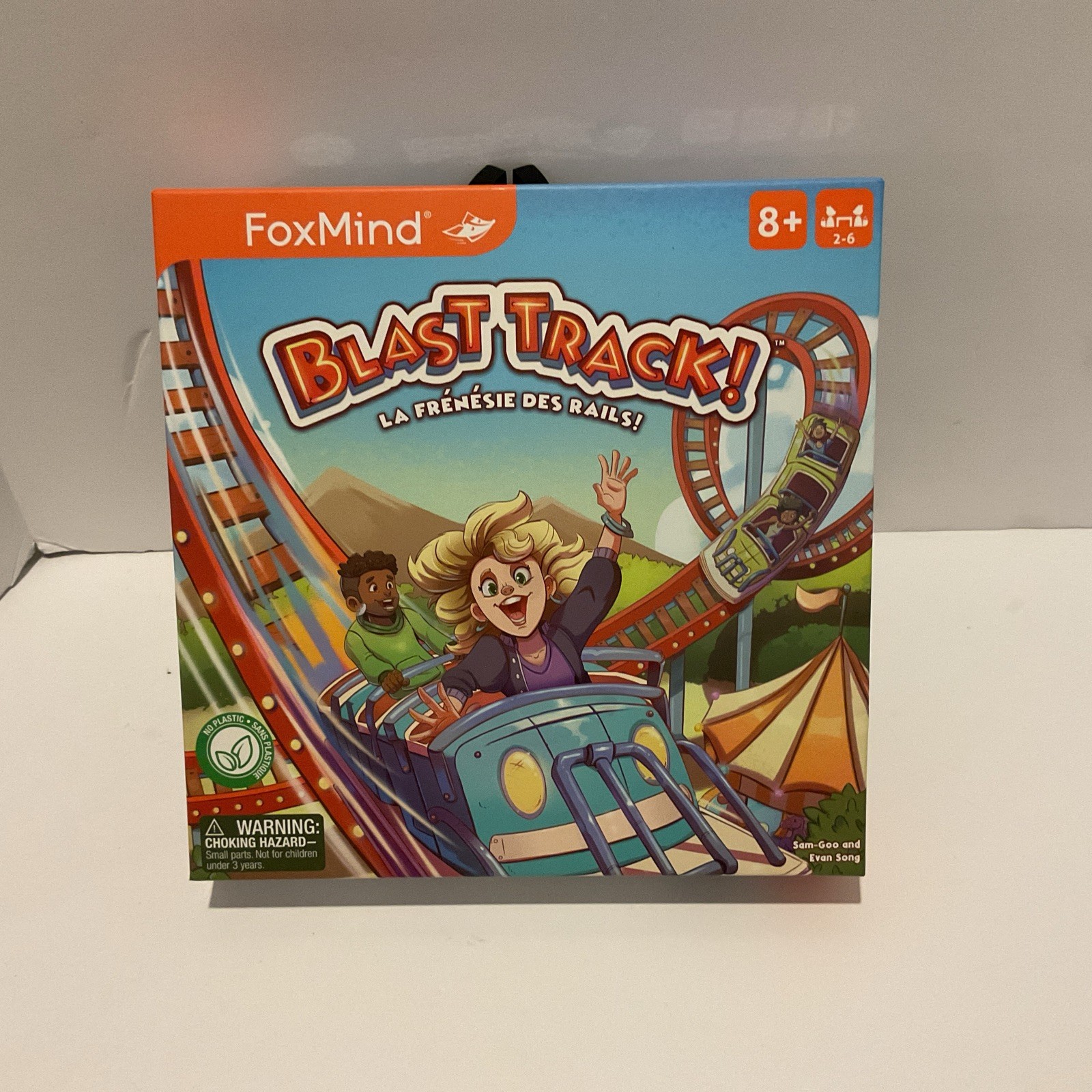 FoxMind: Blast Track – Tile Laying Board Game Creating A Roller Coaster Track