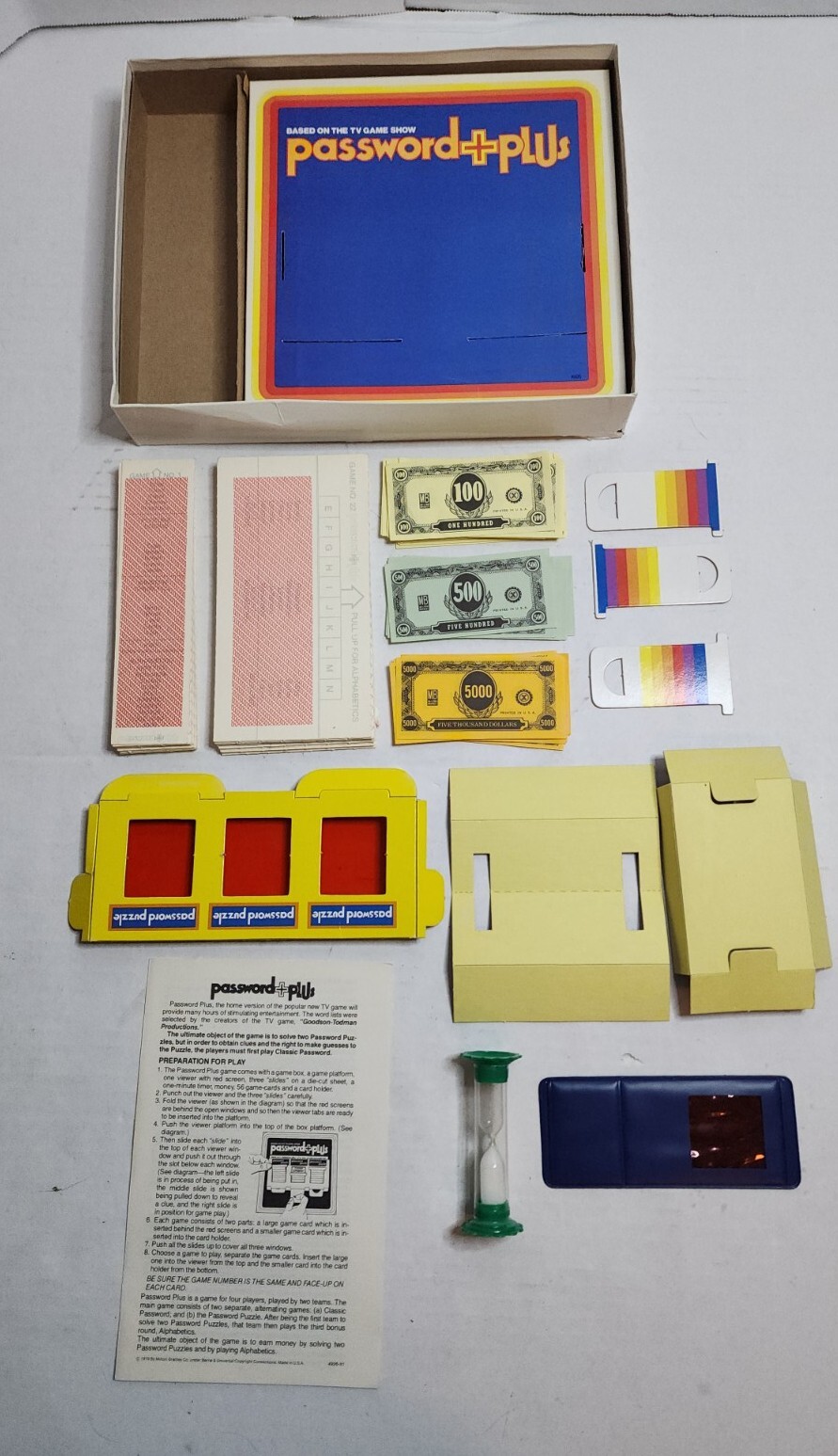 Vintage 1978 Password Plus 1st Edition Complete Game