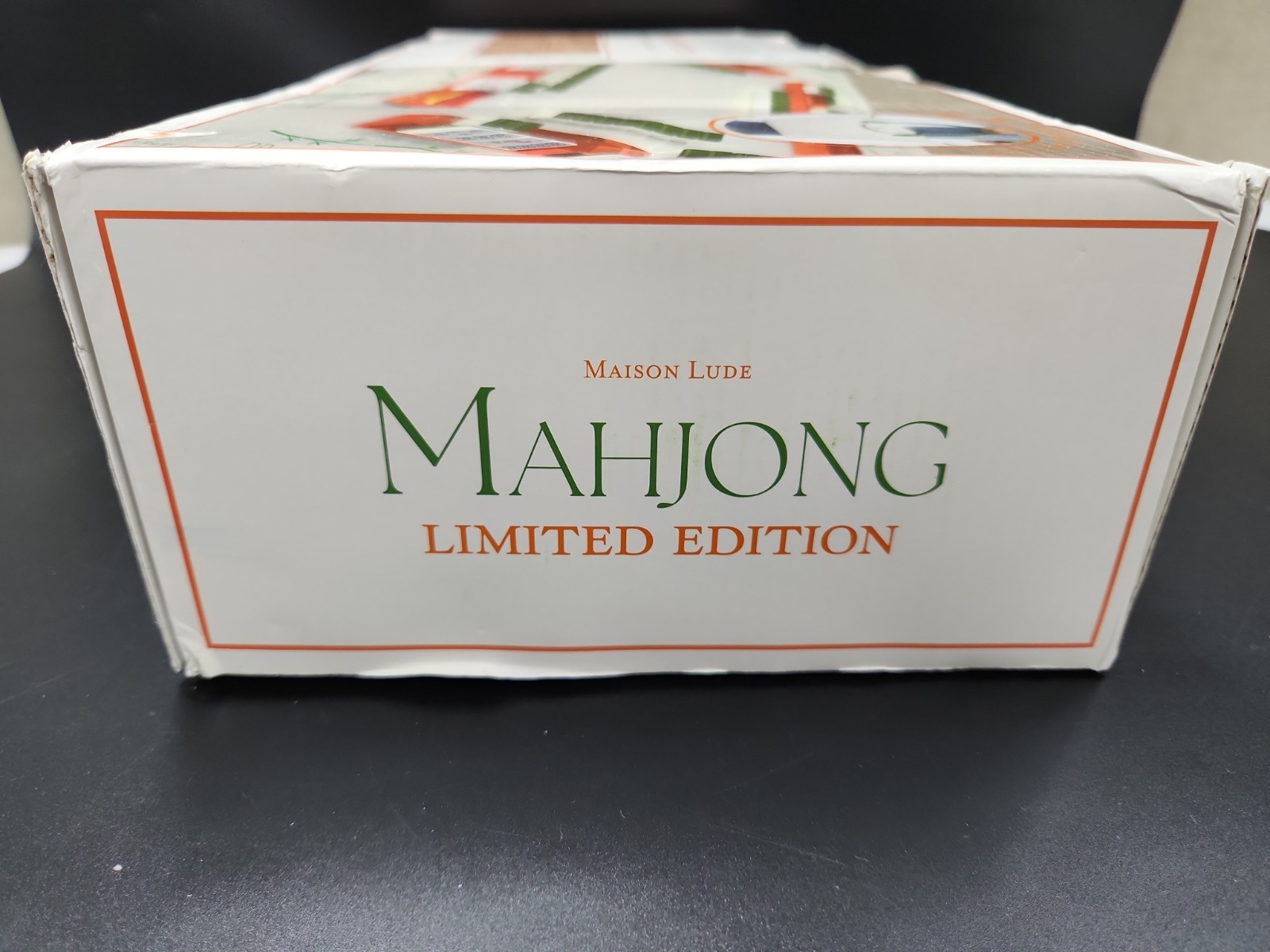 NEW Maison Lude Mahjong Limited Edition 160 Tile Set Premium Mat, Leather Bag