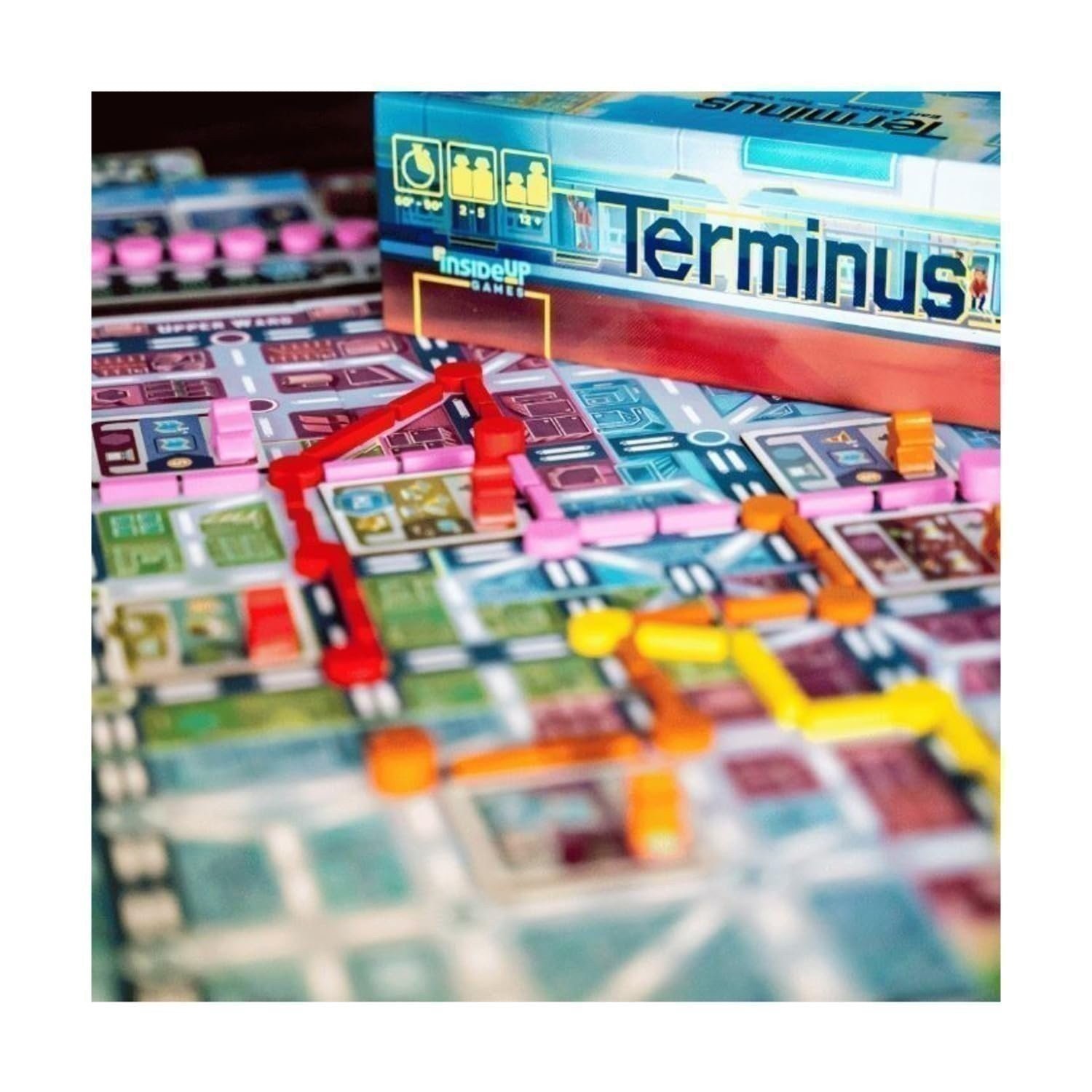 Inside Up Games: Terminus – City Subway Line Building Board Game, Resource Manag