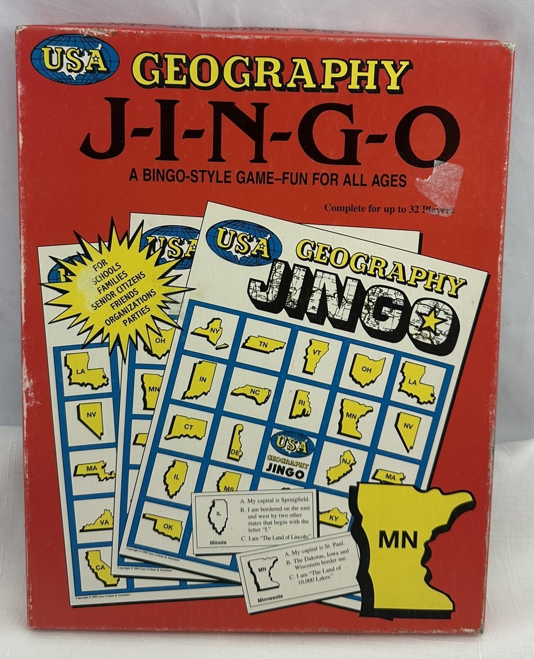 1997 Geography Jingo Bingo Game Complete Never Played FREE SHIPPING
