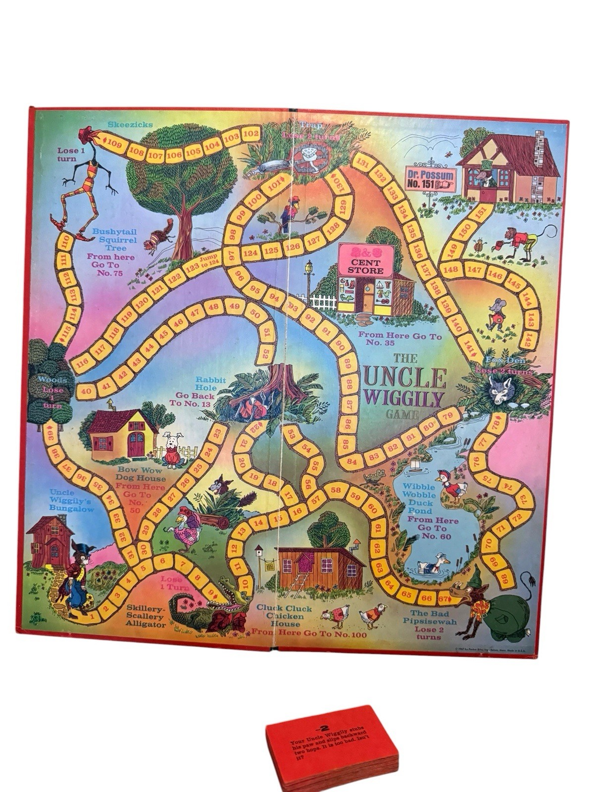 Parker Brothers 1967 Uncle Wiggly Board Game Vintage.