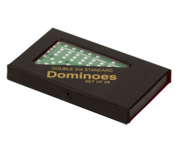 Dominoes Double 6 Six Standard Size Green Tile